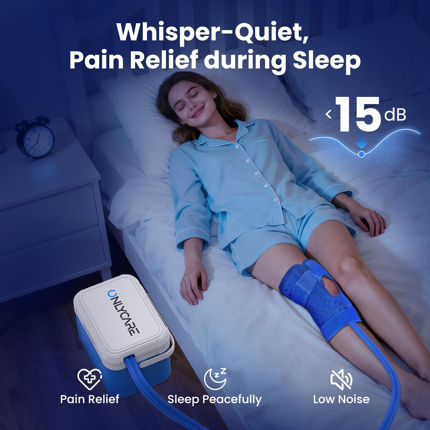 Thumbnail 3 de ONLYCARE CM02 Knee Ice Machine, Remote-Controlled Cold Therapy with 7-Quart Tank