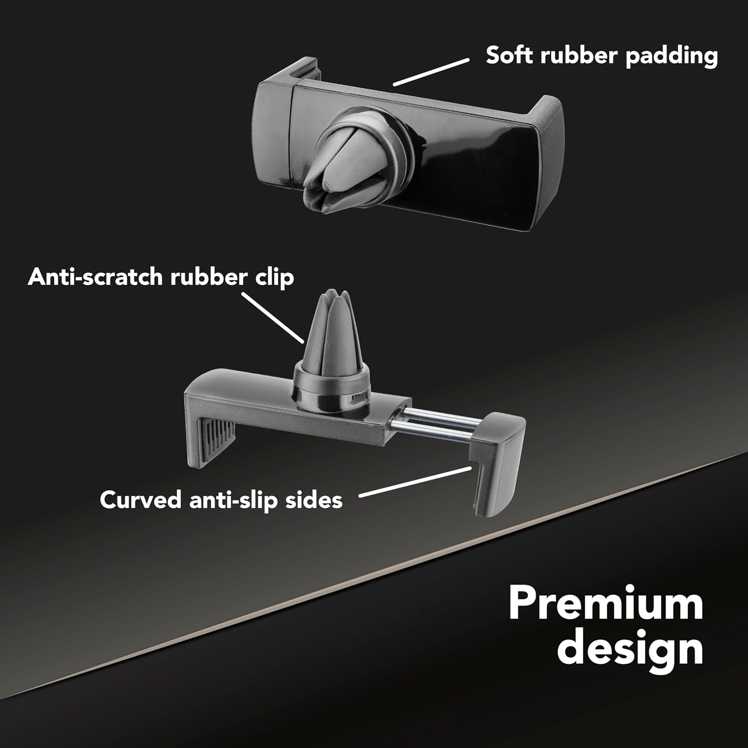 Thumbnail 2 de cellularline HANDYDRIVEK Auto-Smartphonehalter mit Klemmechanismus und 360°-Drehgelenk