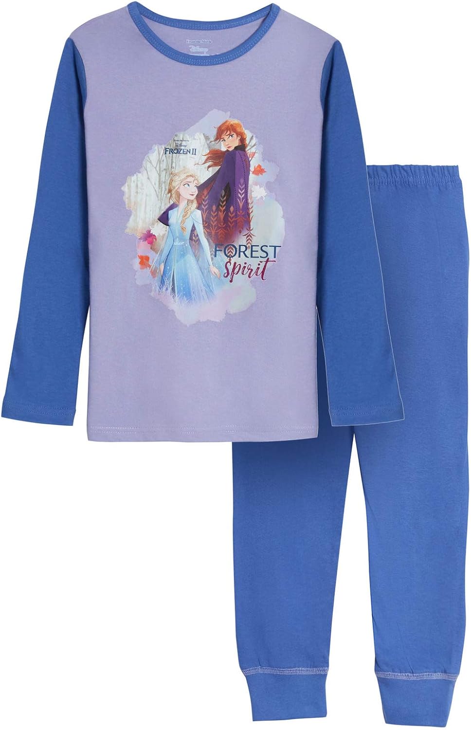 Detalle 2 de Disney Frozen Girls Long Pyjamas Set – Anna, Elsa & Olaf