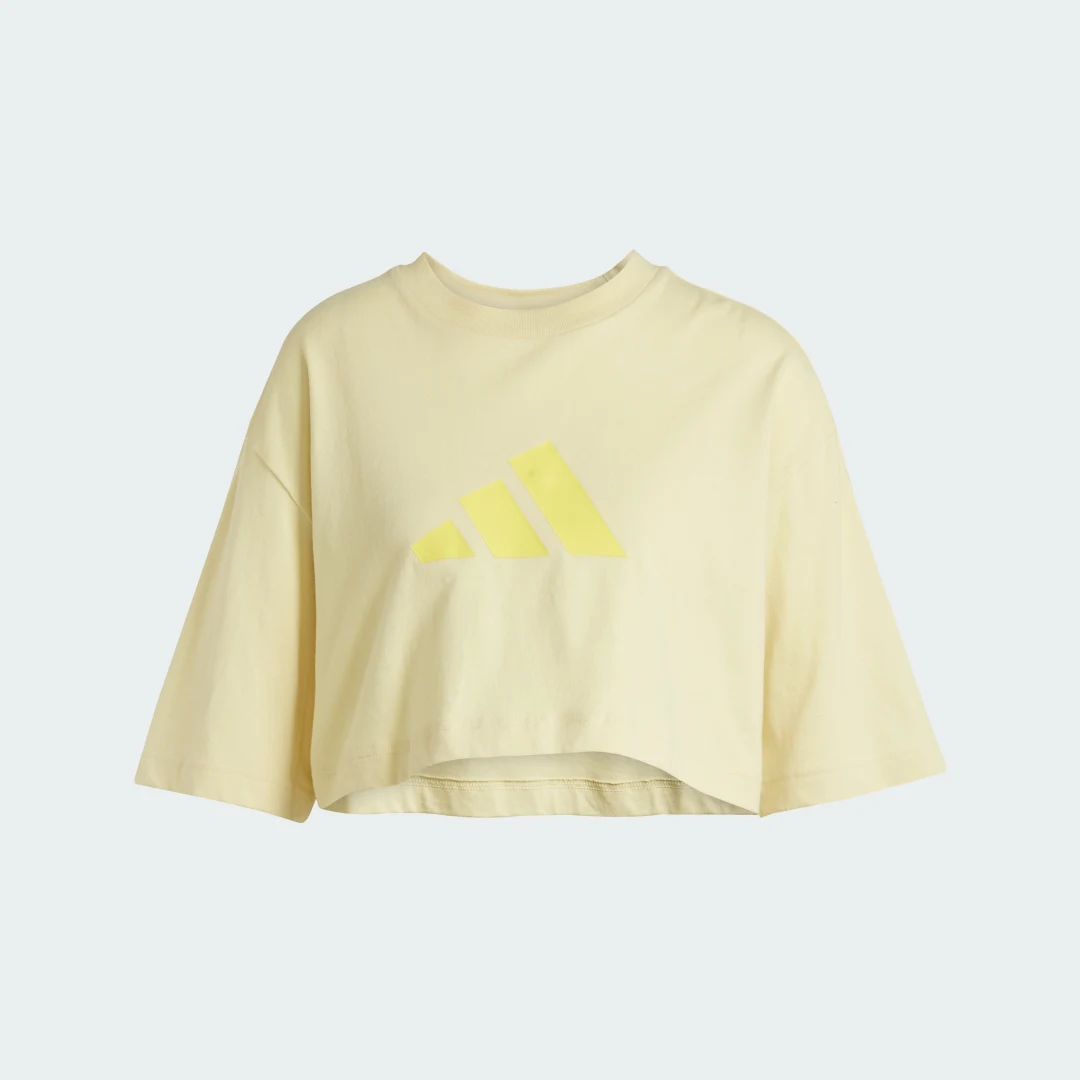 Thumbnail 3 de Camiseta Future Icons 3 Bar Logo de Adidas: calidad y estilo en amarillo