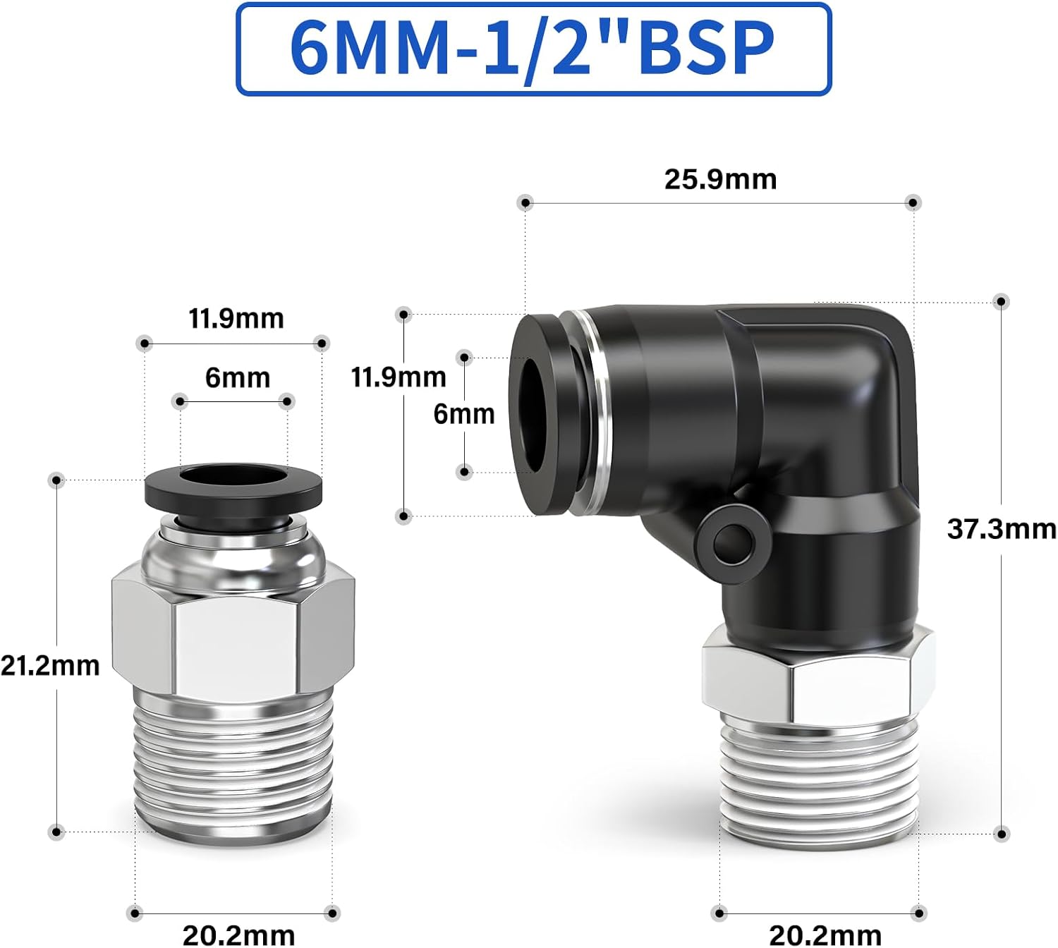 Thumbnail 1 de ERGAOBOY PC6-04 push fit fittings 10 pack