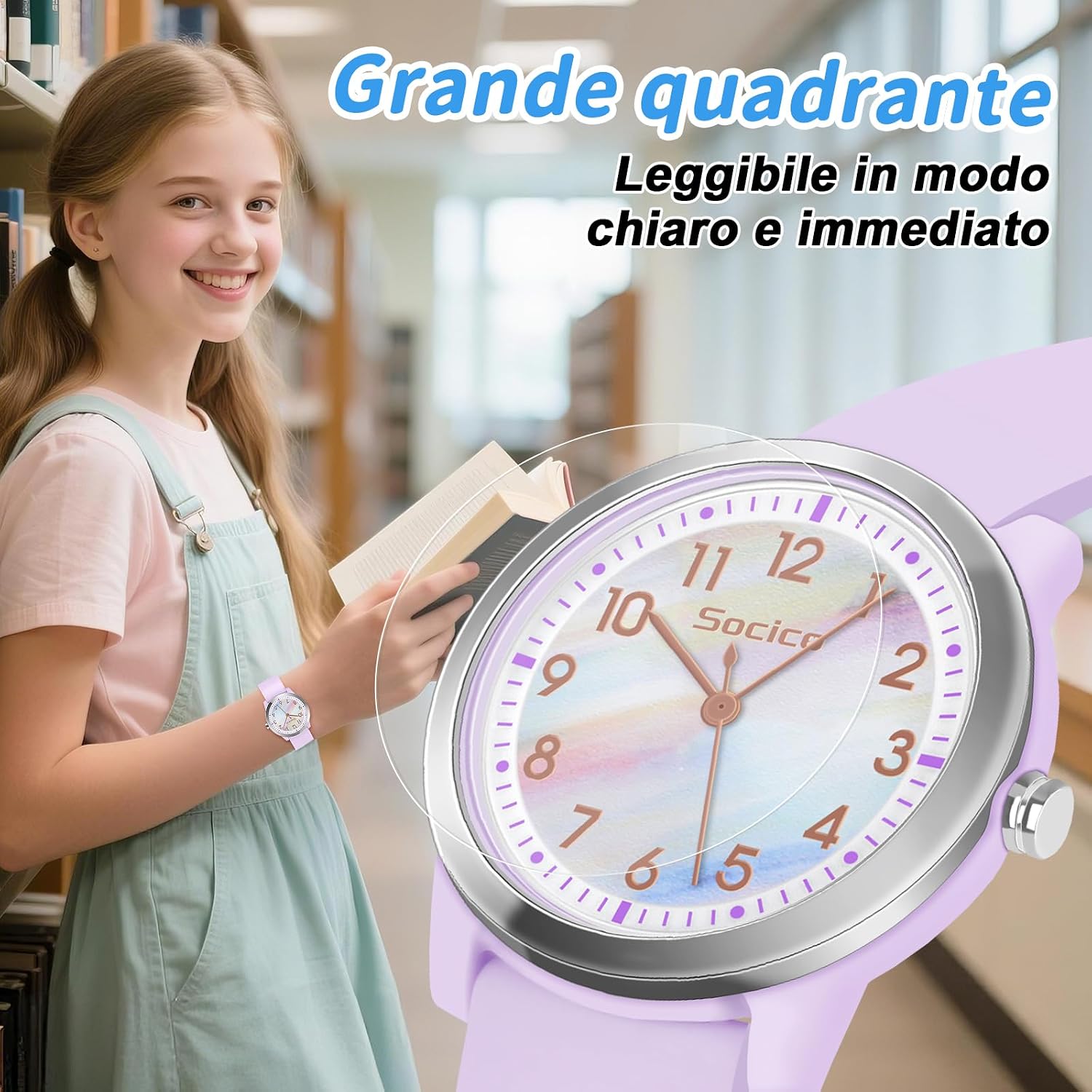 Thumbnail 2 de SOCICO Orologio analogico bambino 50M