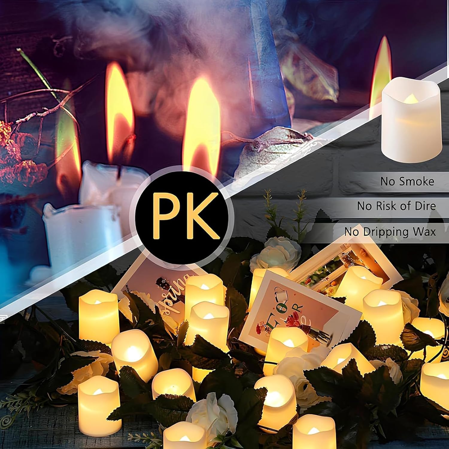 Thumbnail 2 de AONAT Velas LED 24 Piezas sin llama
