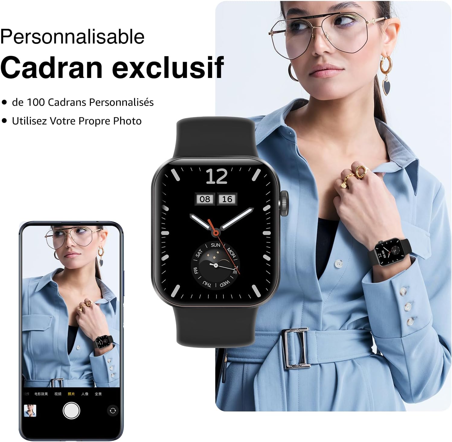 Thumbnail 5 de Montre Connectée P2 – 1,85'' TFT, 140+ modes sportifs, IP68, Bluetooth 5.3