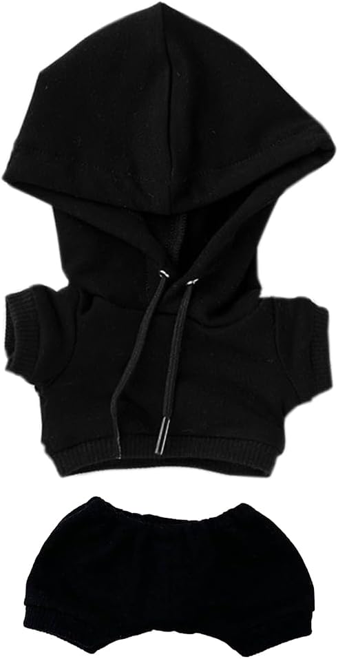 20 cm Plüschpuppenbekleidung Set schwarz
