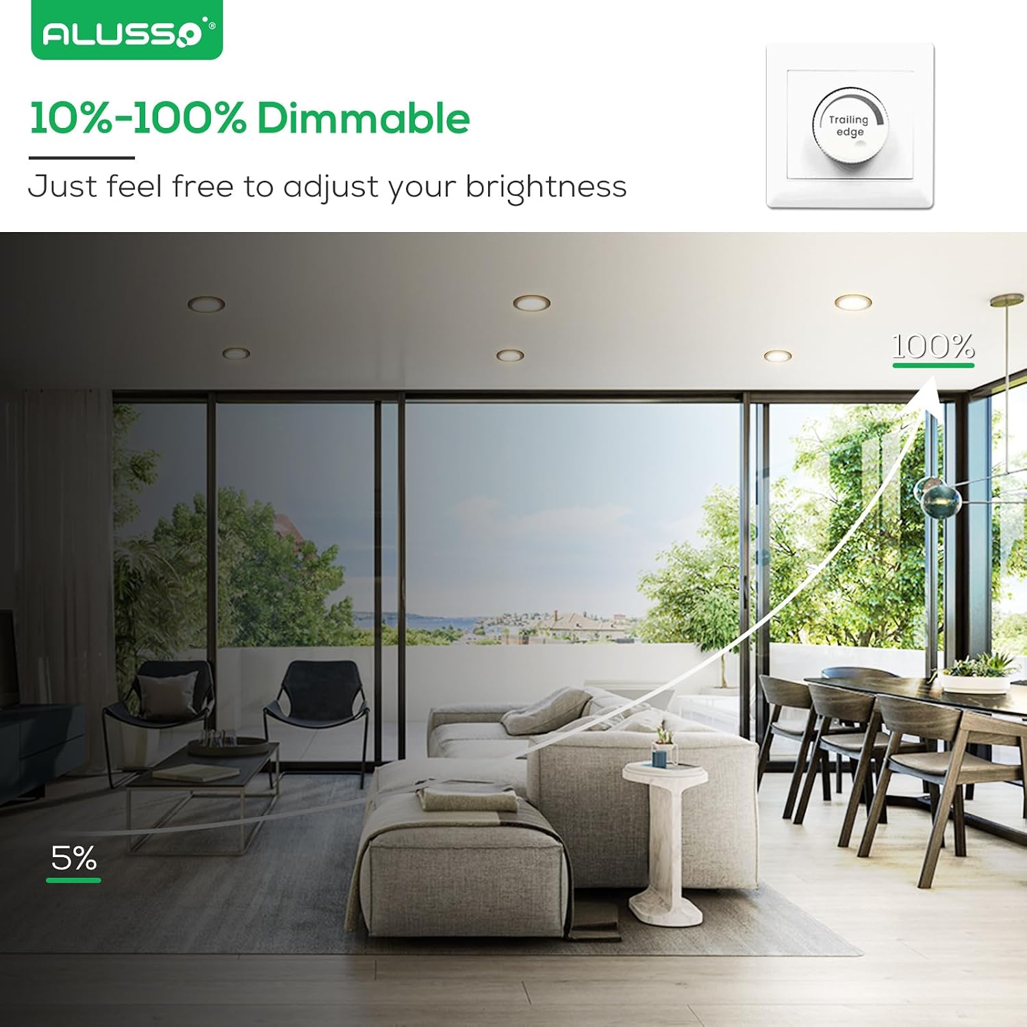 Detalle 2 de ALUSSO LED Downlight Ceiling 5W 350LM