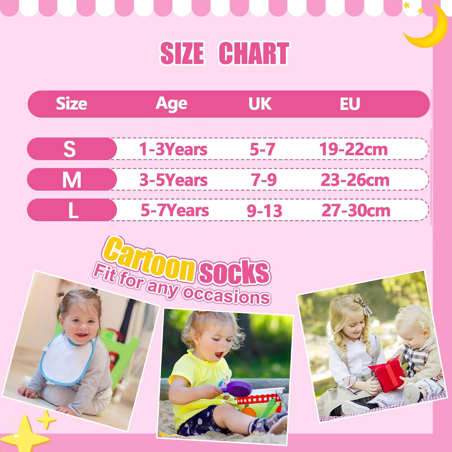 Thumbnail 6 de ELUTONG Toddler Non Slip Socks – 12 Pairs Grip Ankle Socks for 1–7 Years