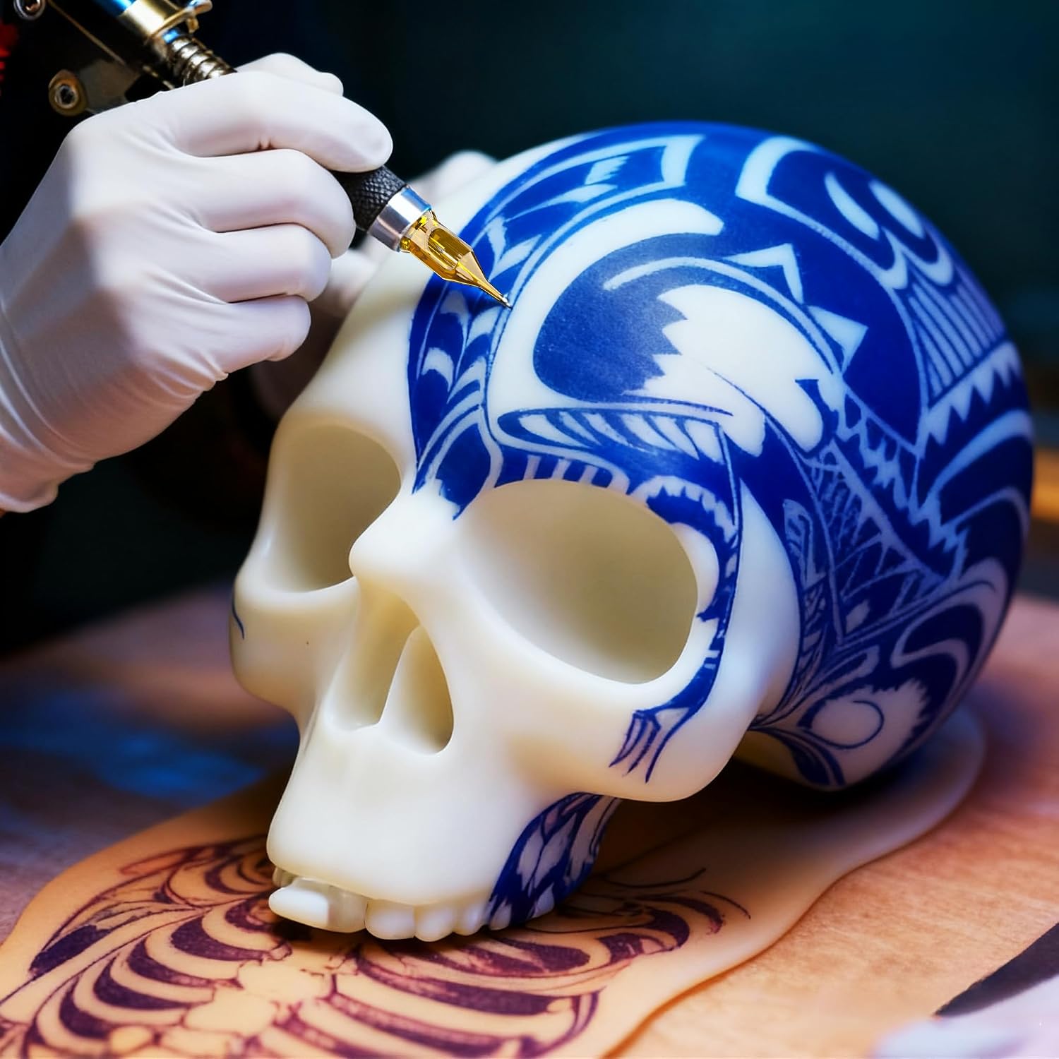 Detalle 1 de ATOMUS Tattoo Practice Head, 3 mm