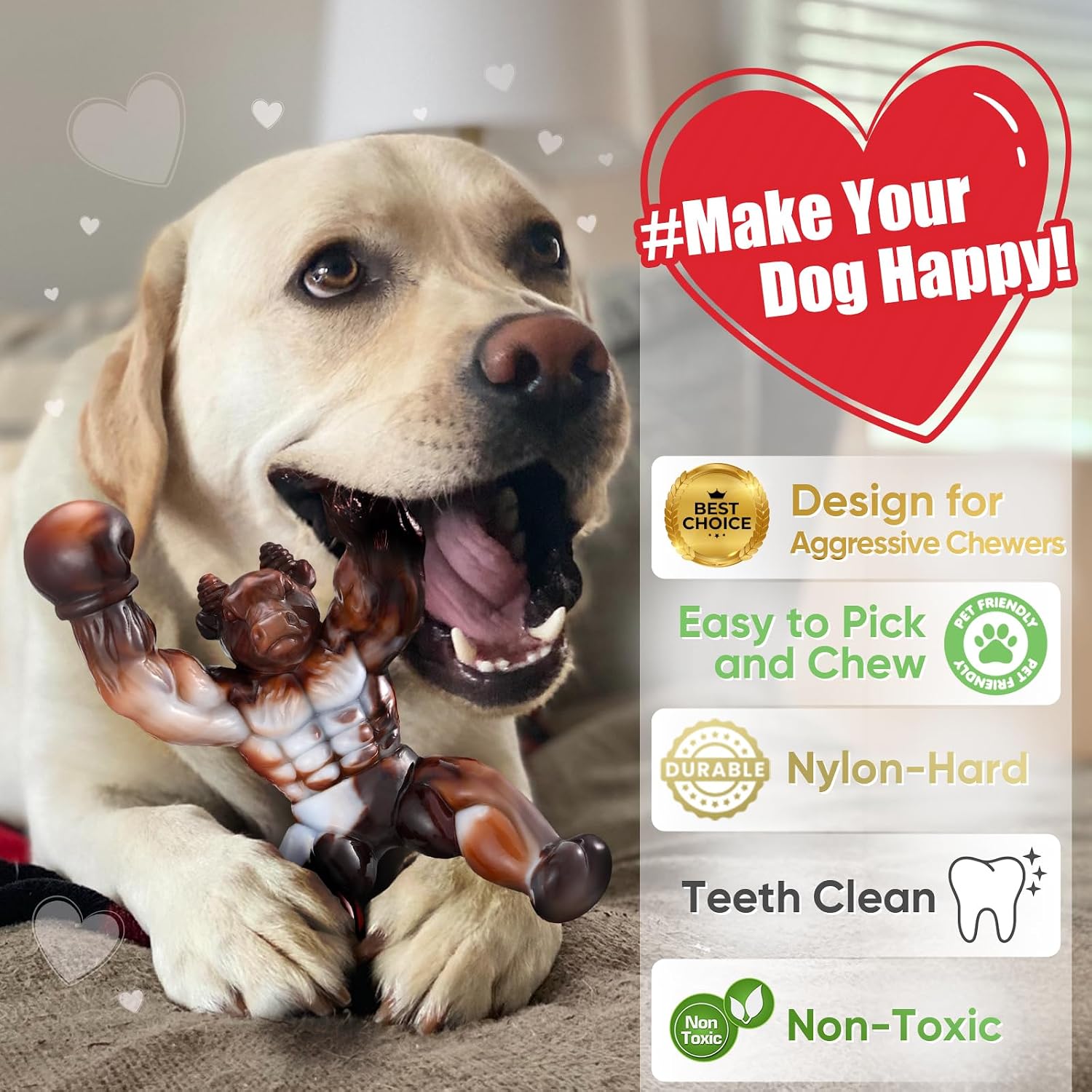 Thumbnail 3 de Zinbo Indestructible Dog Toys for Aggressive Chewers