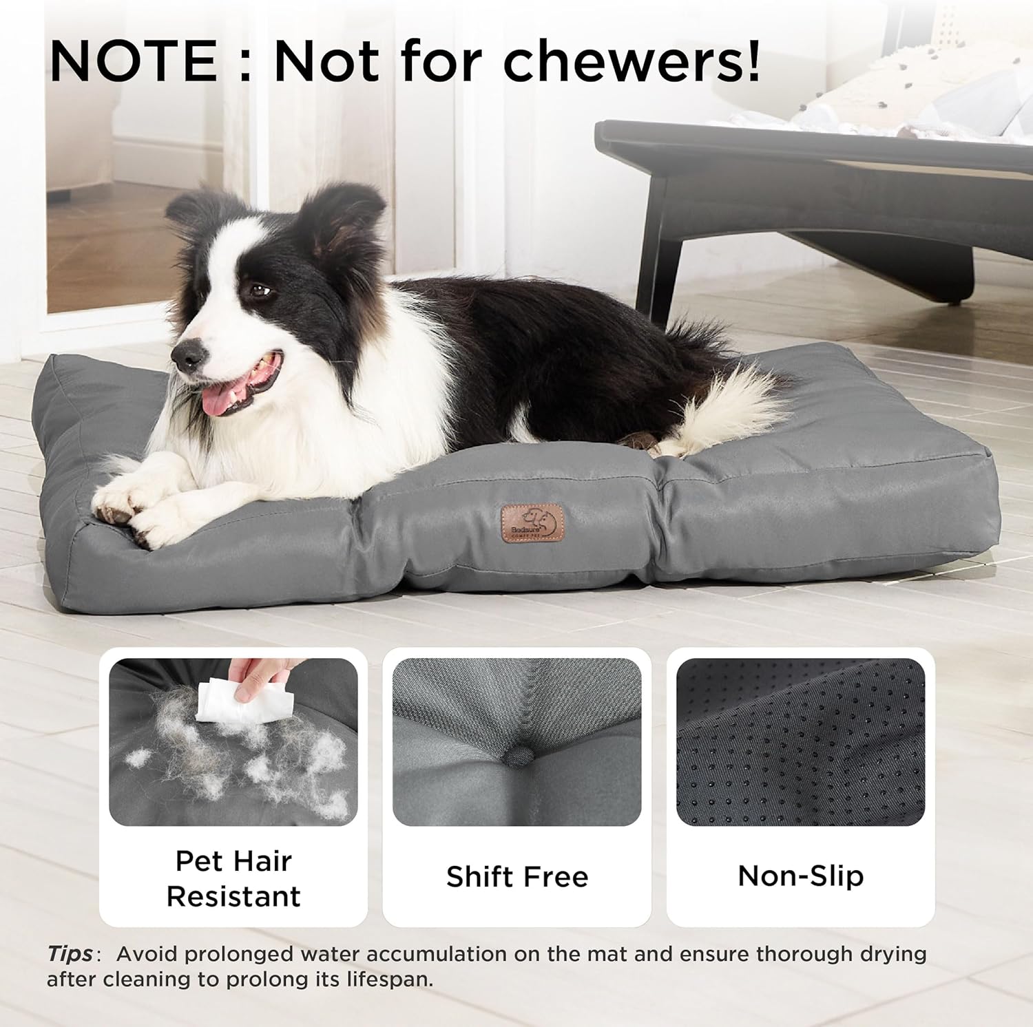 Thumbnail 1 de Bedsure Washable Large Dog Bed 91x68x10cm