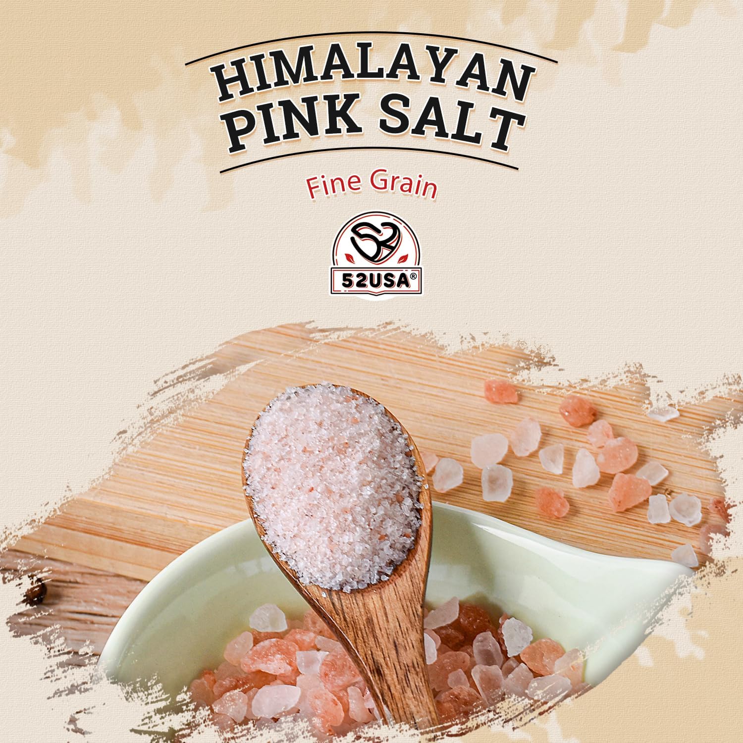 Detalle de 52USA Himalayan pink salt, 80 oz