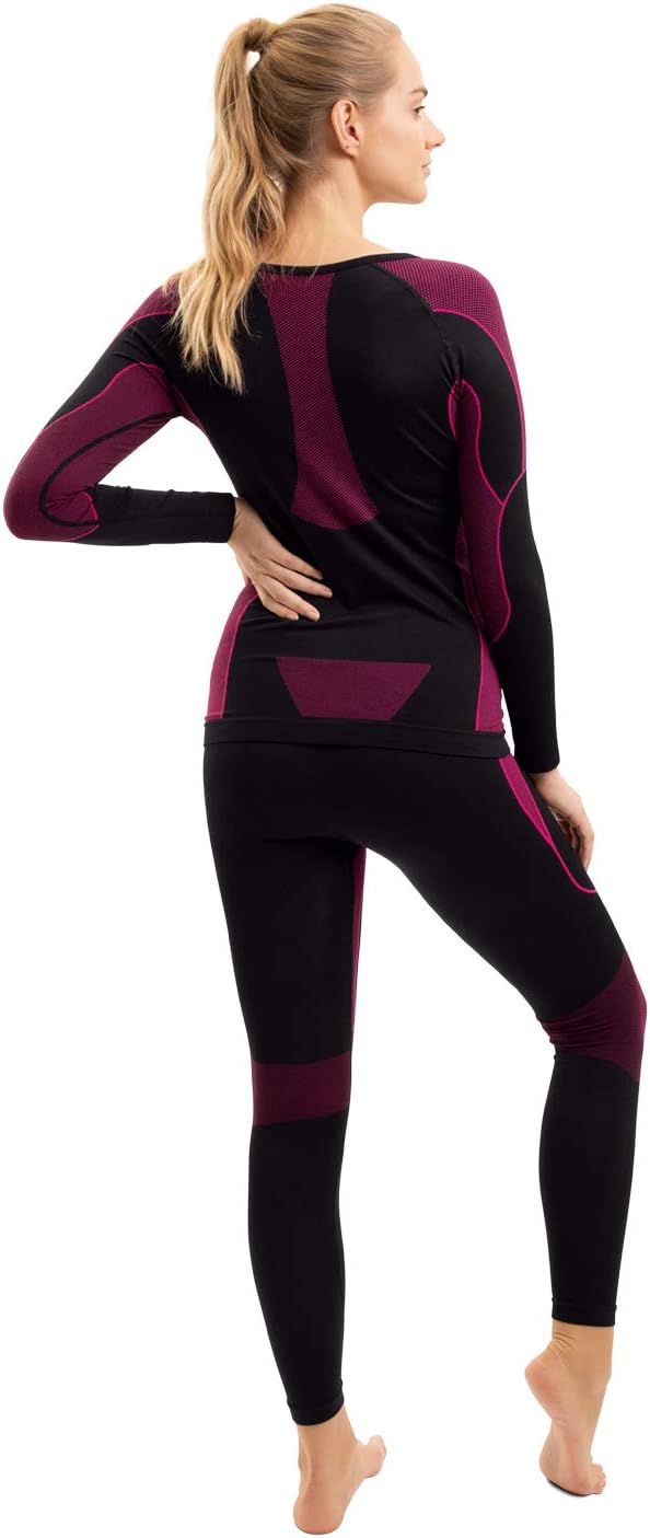 Detalle de Gomati Women's Thermal Underwear Set, Seamless and Quick-Drying