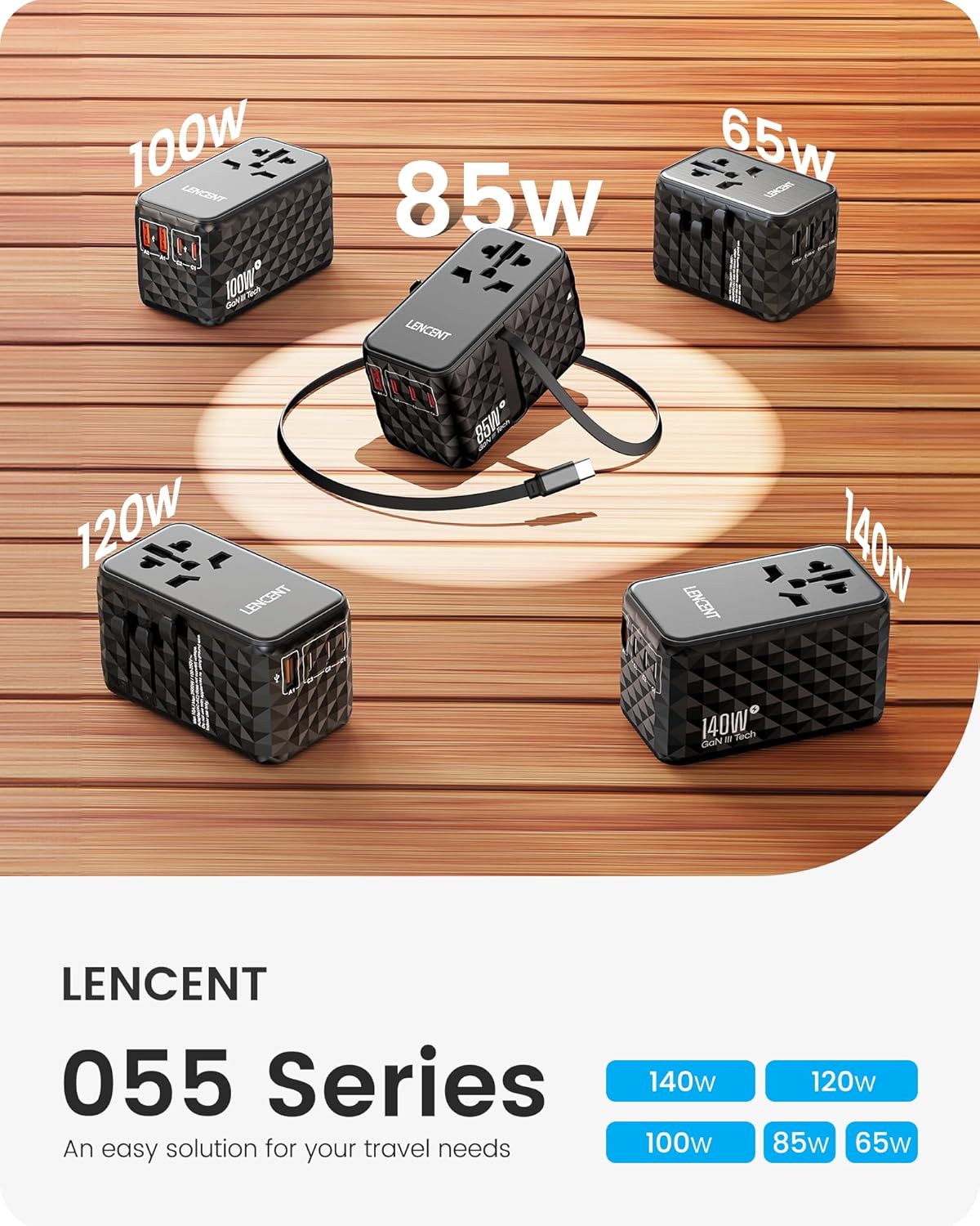 Thumbnail 6 de LENCENT 85W Adaptador enchufe universal USB-C 70W