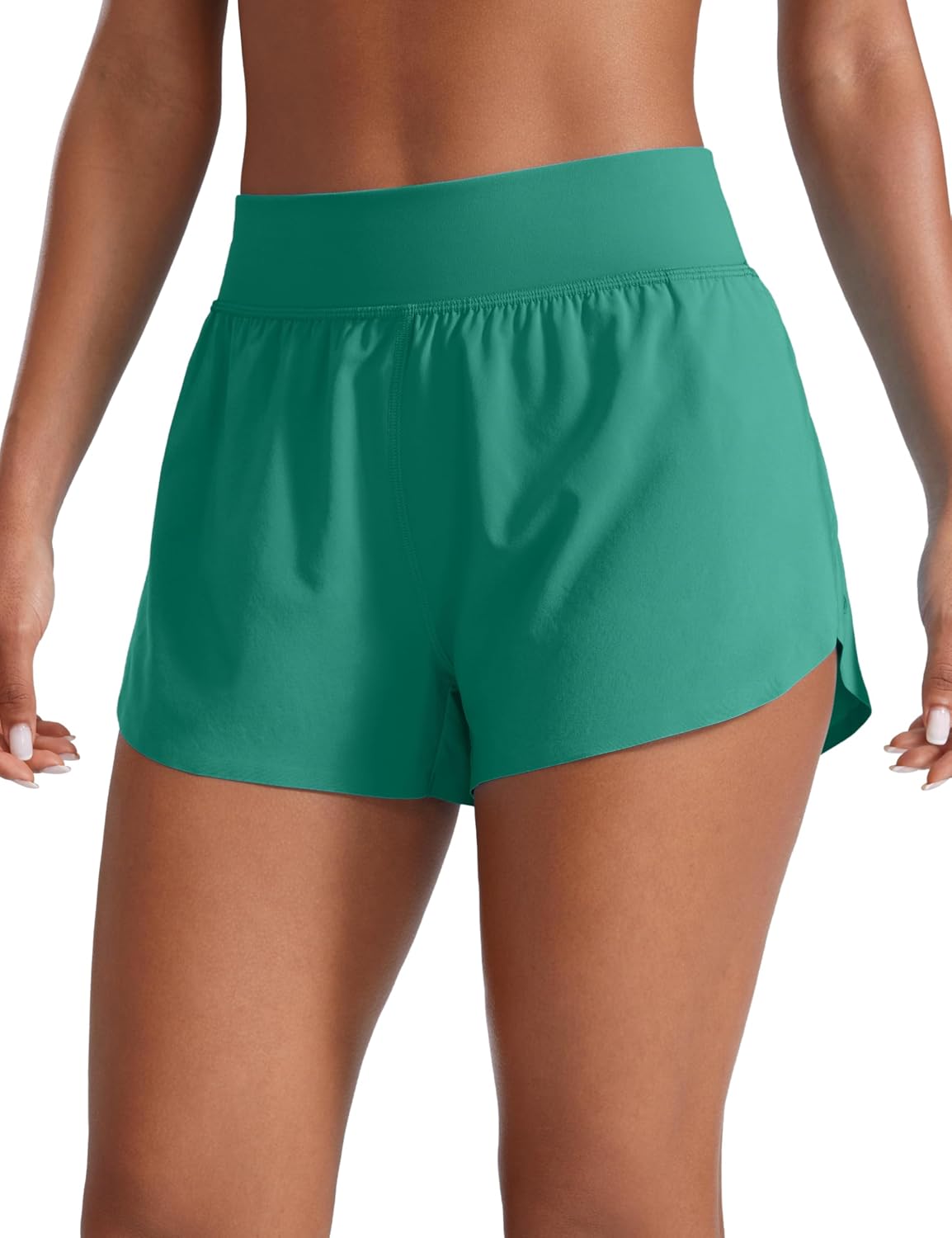 Detalle 2 de Short de course CRZ YOGA Dolphin à taille haute pour femme – coupe confortable