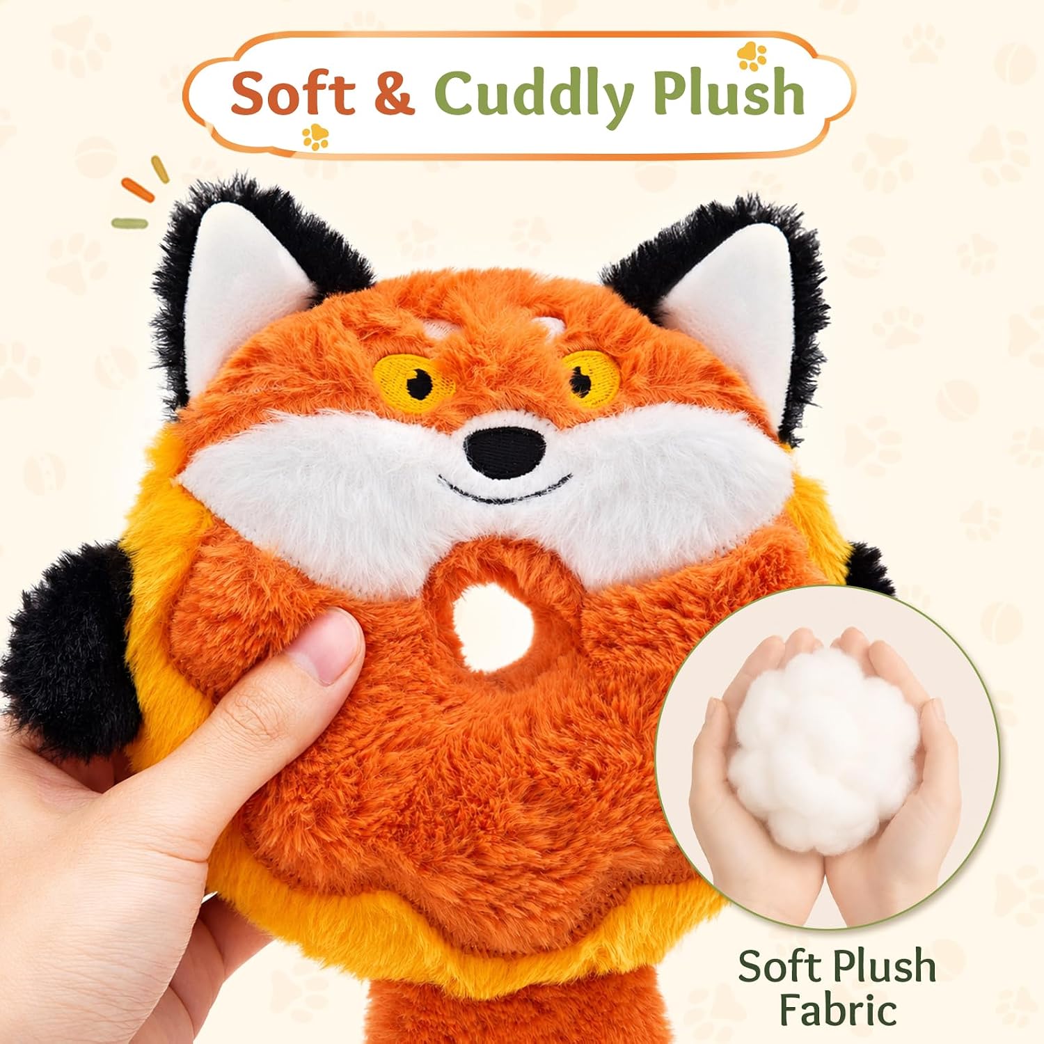 Detalle de LAONOPS Plush Dog Toys 3-Pack