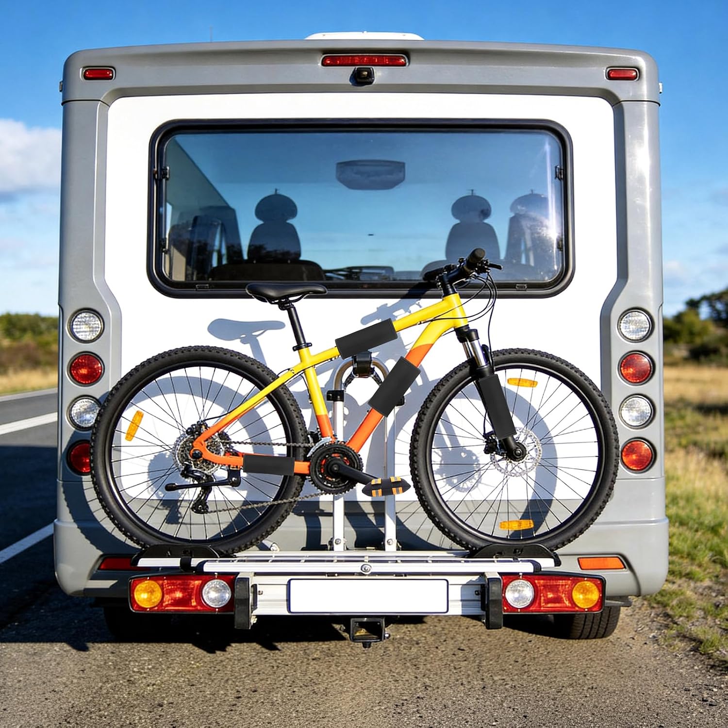 Thumbnail 6 de CLOPAE Rahmenschutz Fahrrad Set – 4 Rahmenschützer (S/M/L) + 2 Pedalschützer, für 5–28 cm Rahmenumfänge, inkl. Reflektoren