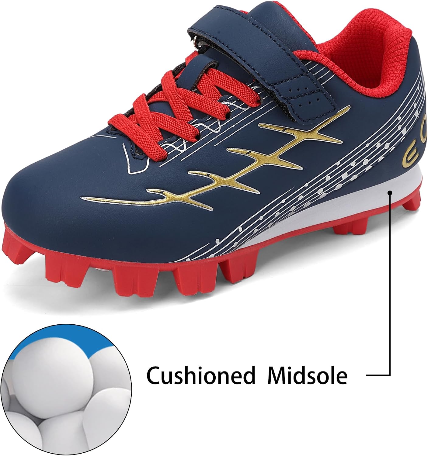 Detalle 1 de EQW Kids' Baseball Cleats