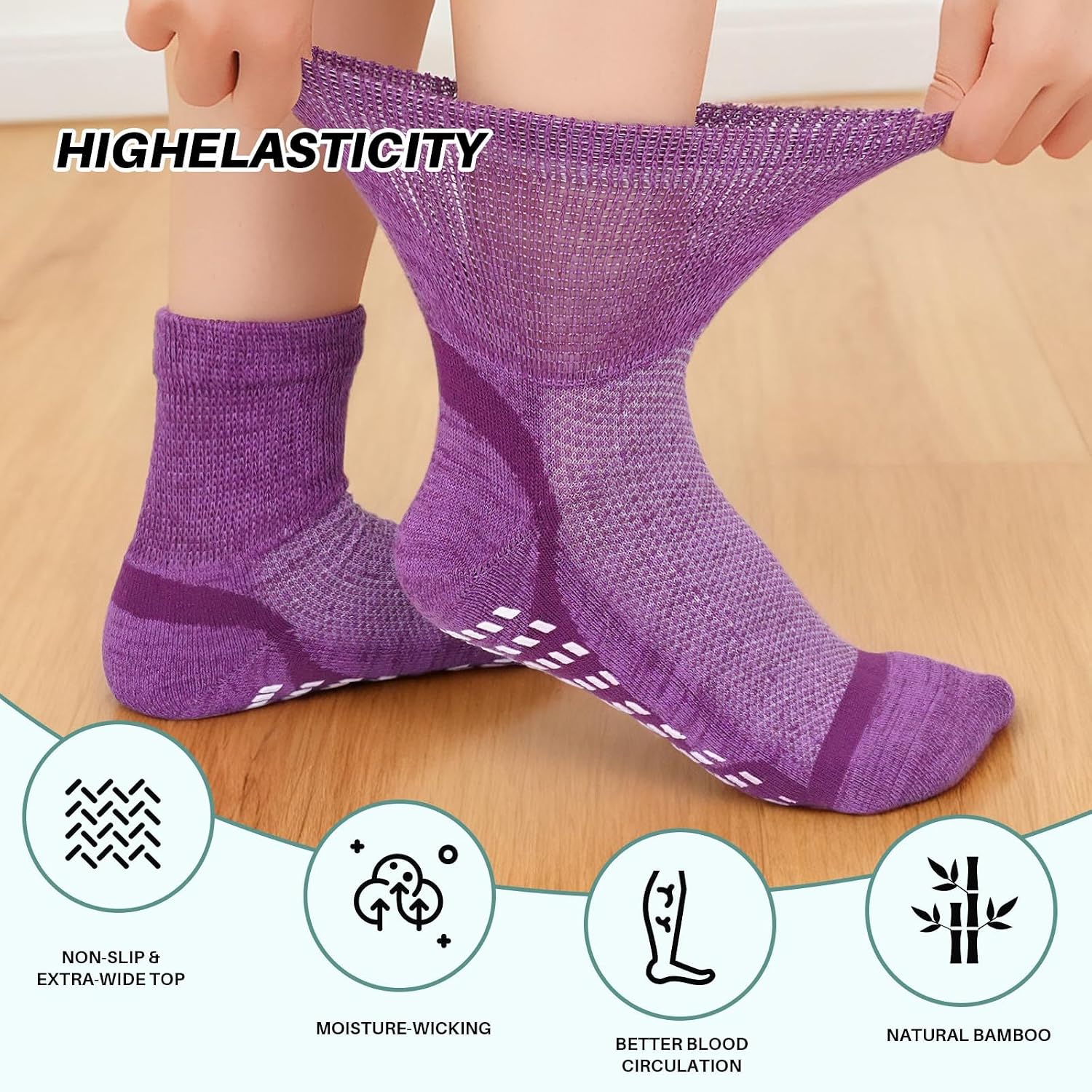 Thumbnail 2 de LOFIR Bamboo Diabetic Socks