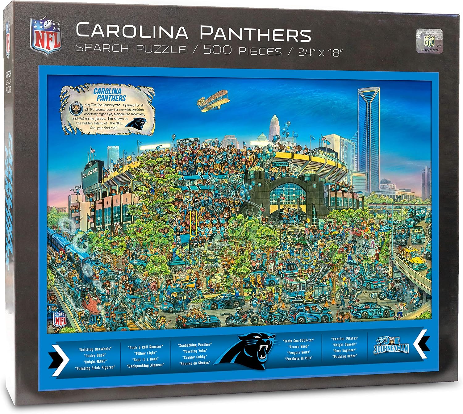 Detalle de YouTheFan NFL Joe Journeyman 18" x 24" 500-Piece Team Puzzle