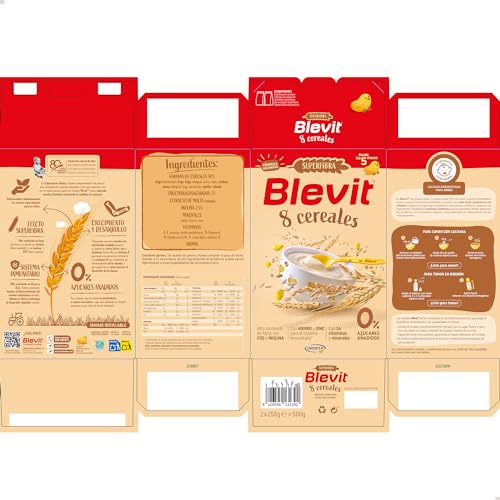 Thumbnail 7 de Blevit Superfibra 8 Cereales 500 g, papilla para bebé desde los 5 meses