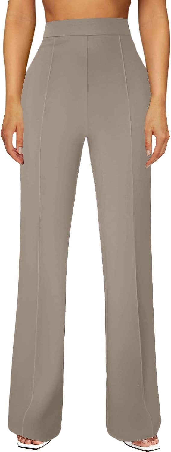 Detalle de JEKAOYI Women's Straight-Leg Dress Pants