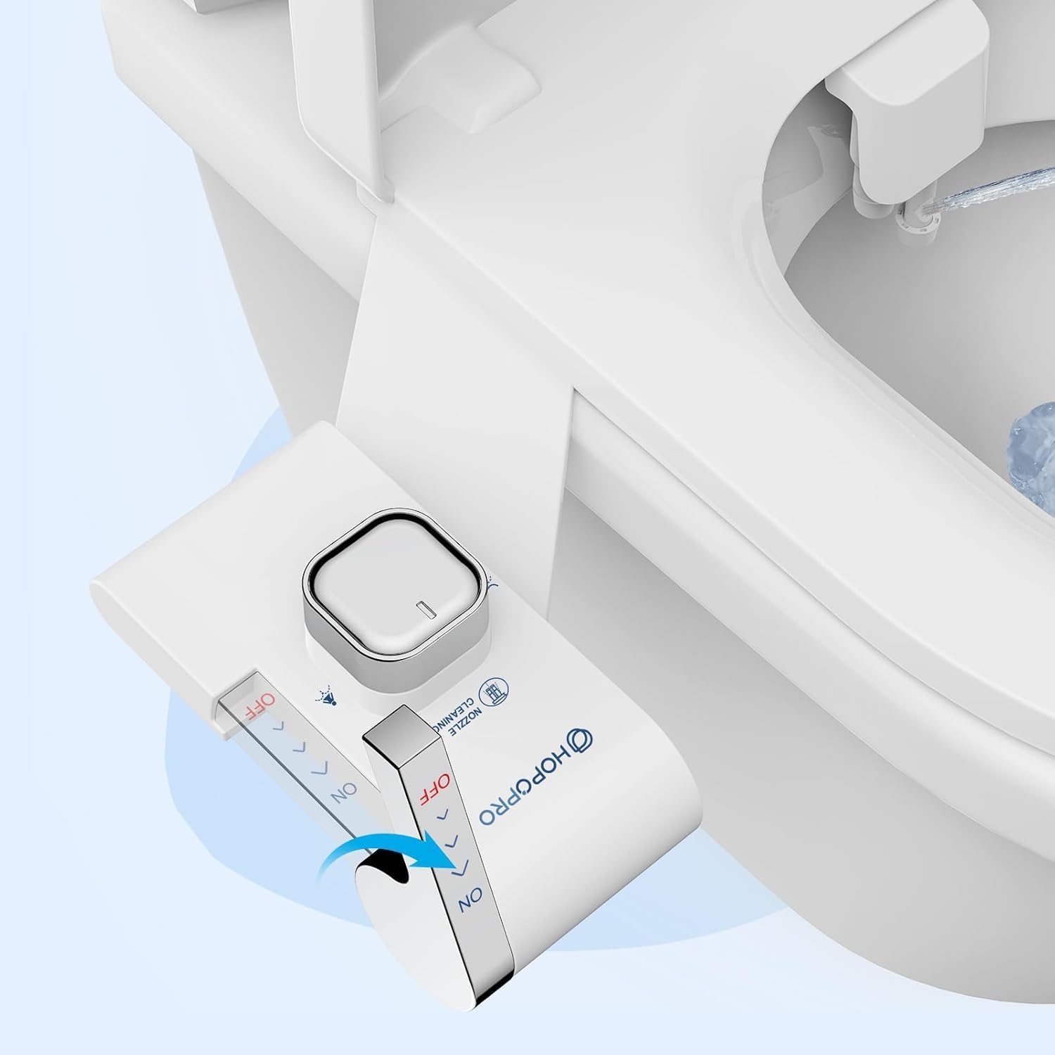 Detalle de Hopopro EB015F02 Non-Electric Bidet Attachment with Dual Wash Nozzles