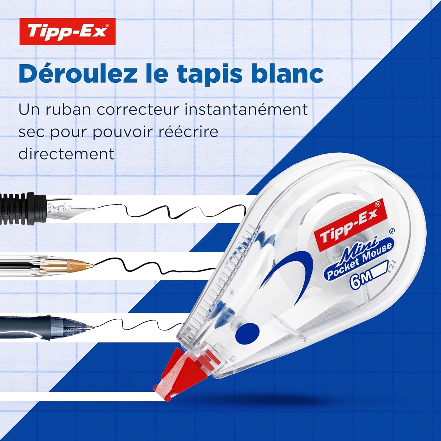 Thumbnail 2 de Tipp-Ex Mini Pocket Mouse | Ruban Correcteur Ultra-Résistant – Lot de 10 (6m x 5mm)