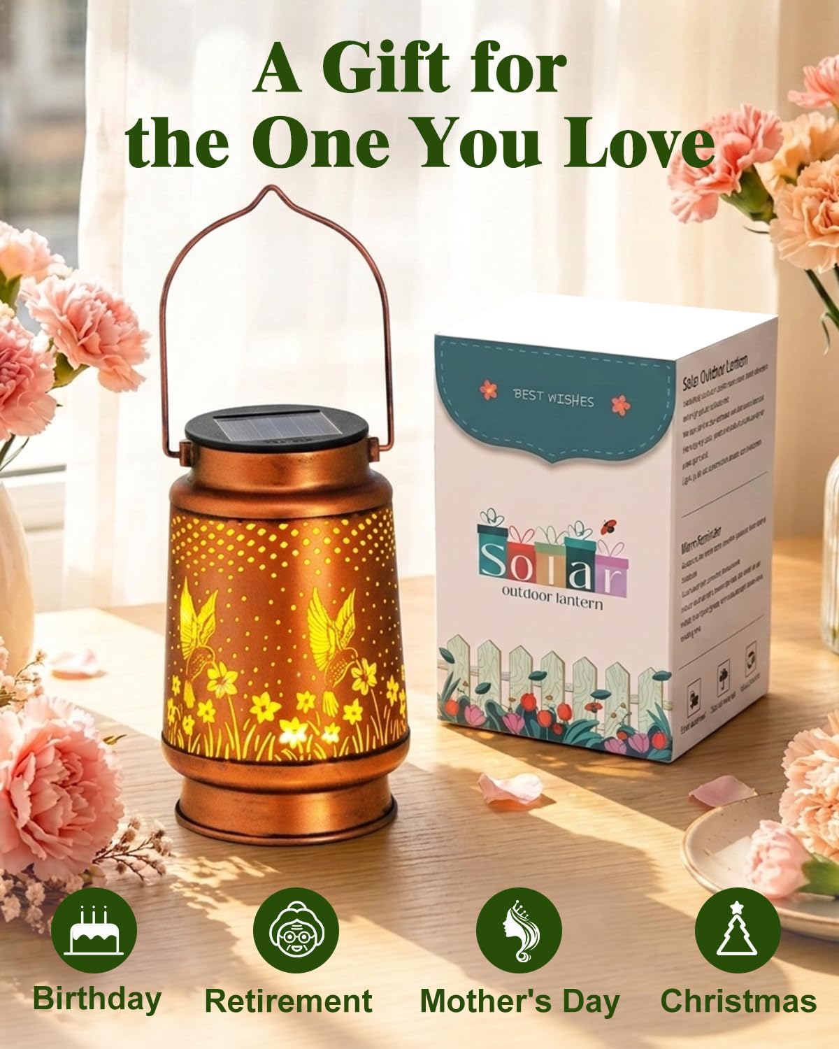 Detalle 2 de DIBIEECN Solar Lantern, Metal