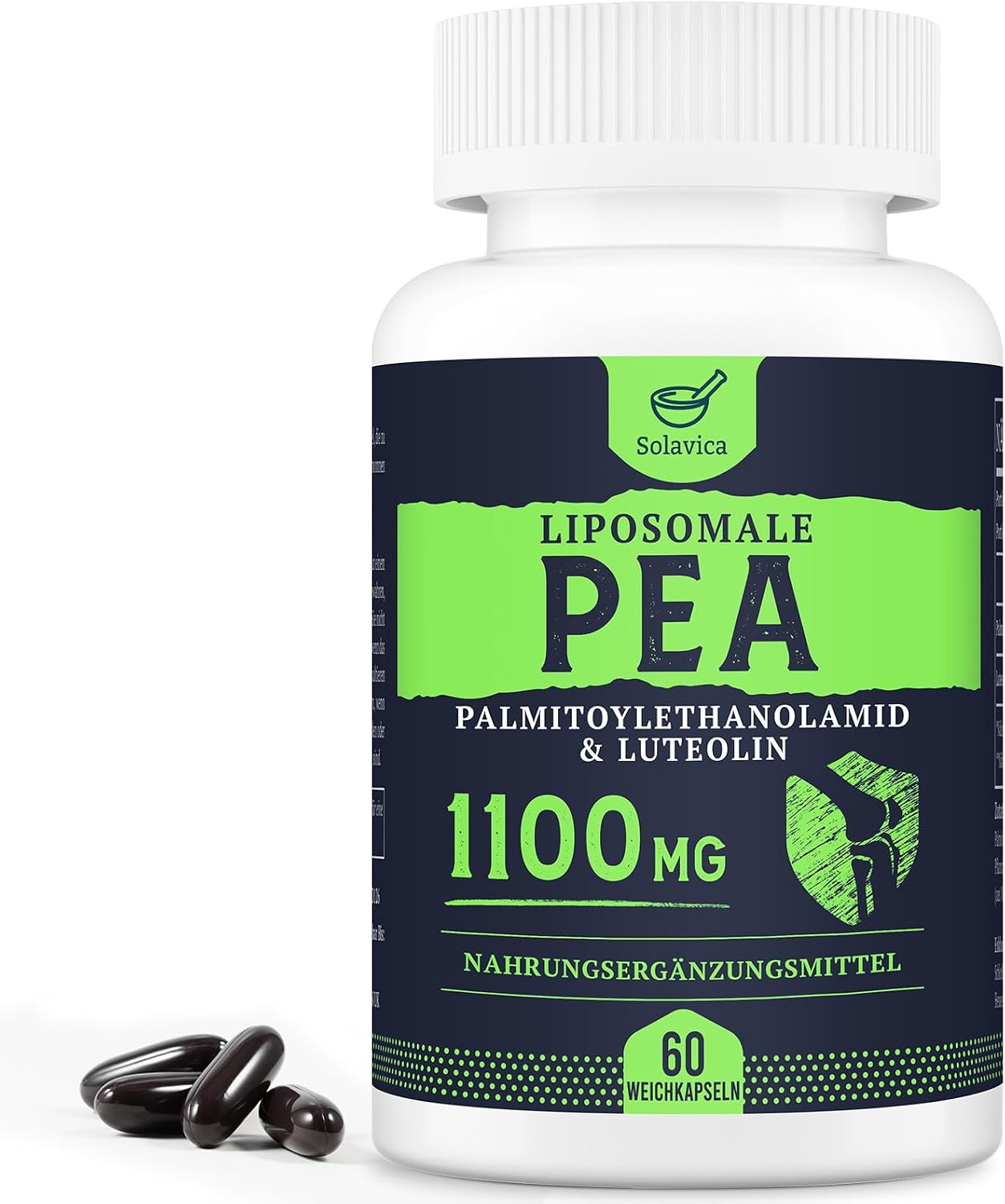 Thumbnail 6 de Liposomales PEA 1100mg – Mikronisiertes Palmitoylethanolamid mit Luteolin | 60 Softgel-Kapseln