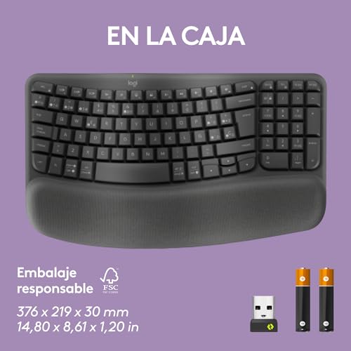 Thumbnail 10 de Logitech Wave Keys teclado ergonómico inalámbrico Bluetooth ⌨