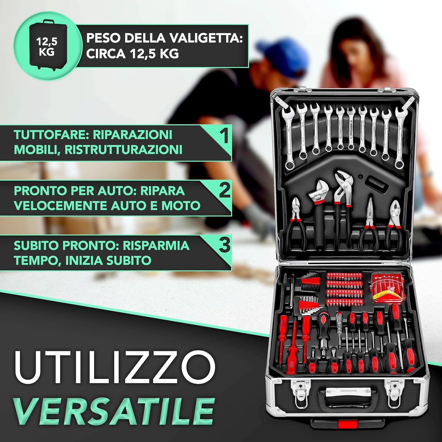 Thumbnail 5 de TRESKO Valigia degli attrezzi 949 pezzi