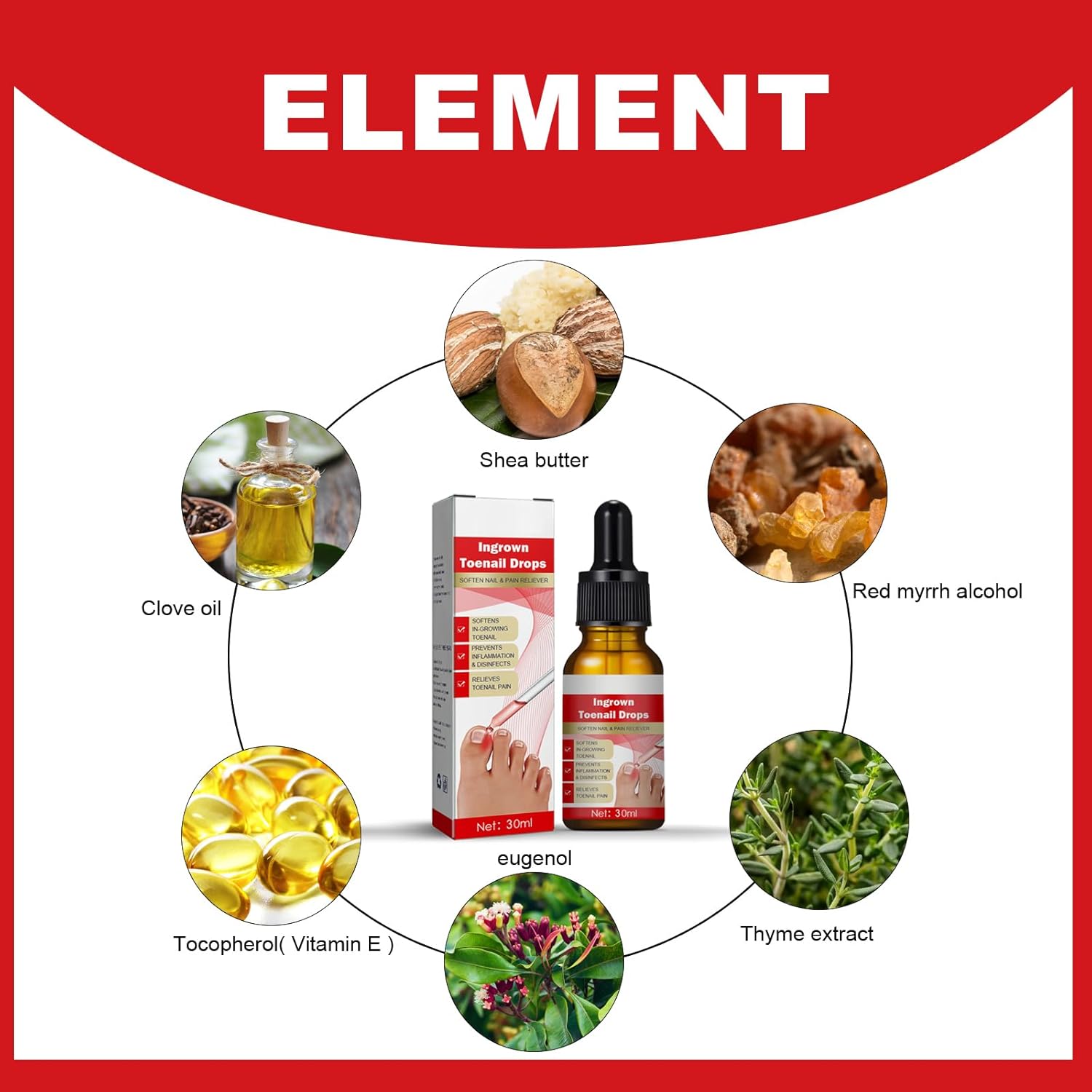 Thumbnail 2 de Eingewachsene Zehennägel Behandlung – 30 ml Nagelhautpflege-Öle zur Nagelpflege