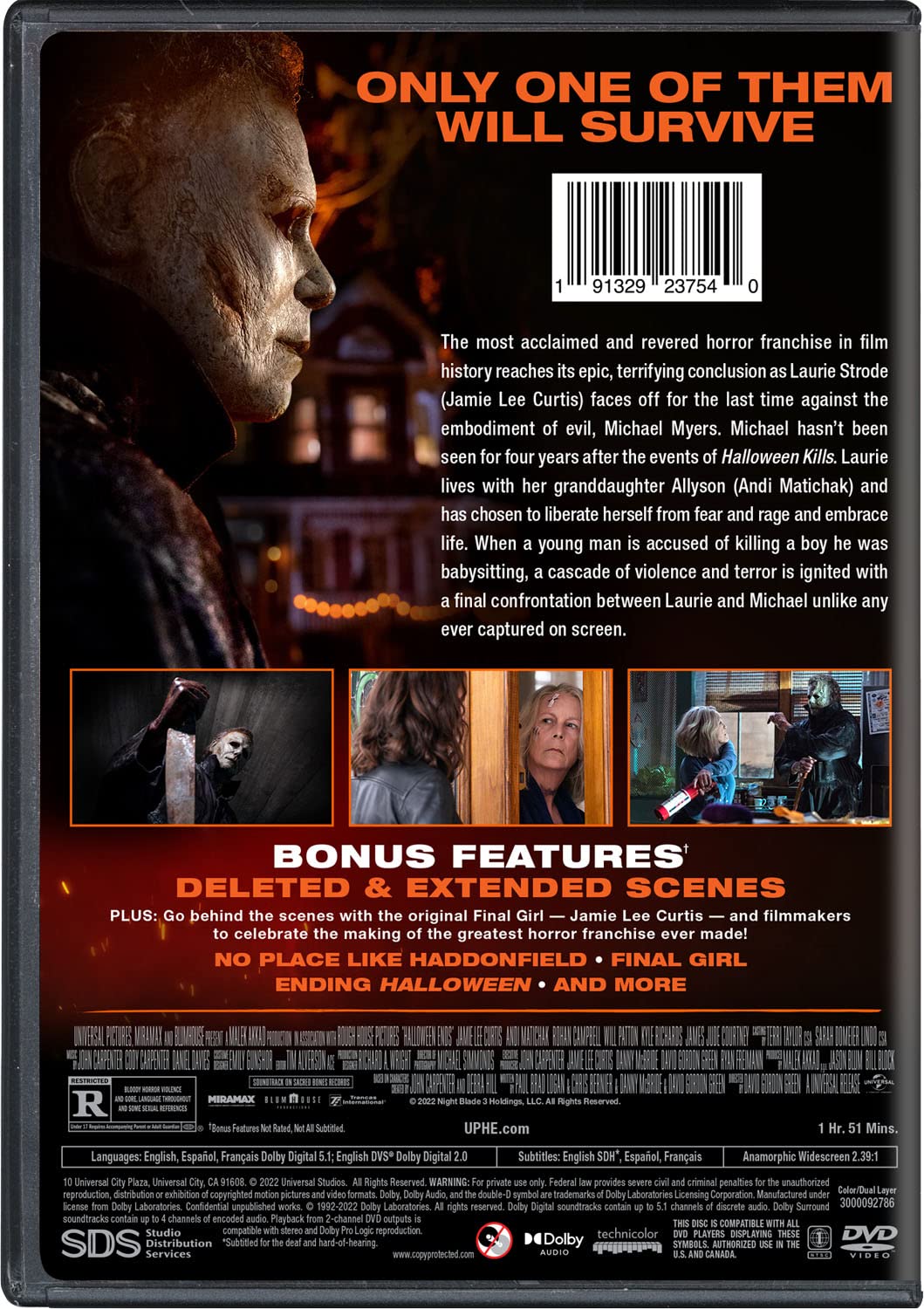 Thumbnail 2 de Halloween Ends (2022) Collector’s Edition DVD with Bonus Features