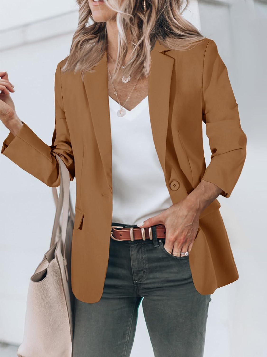 Detalle de Cicy Bell Women's Blazer with Notch Lapel