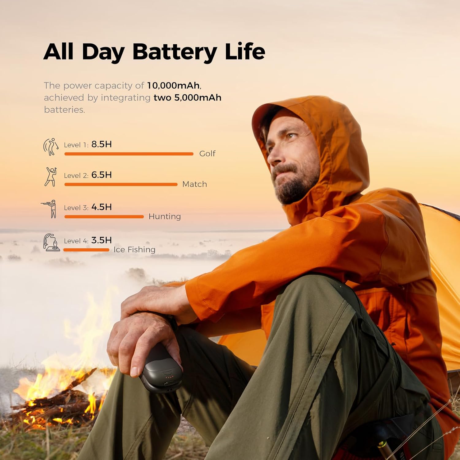 Detalle 1 de OCOOPA UT3 PRO 10000mAh hand warmer