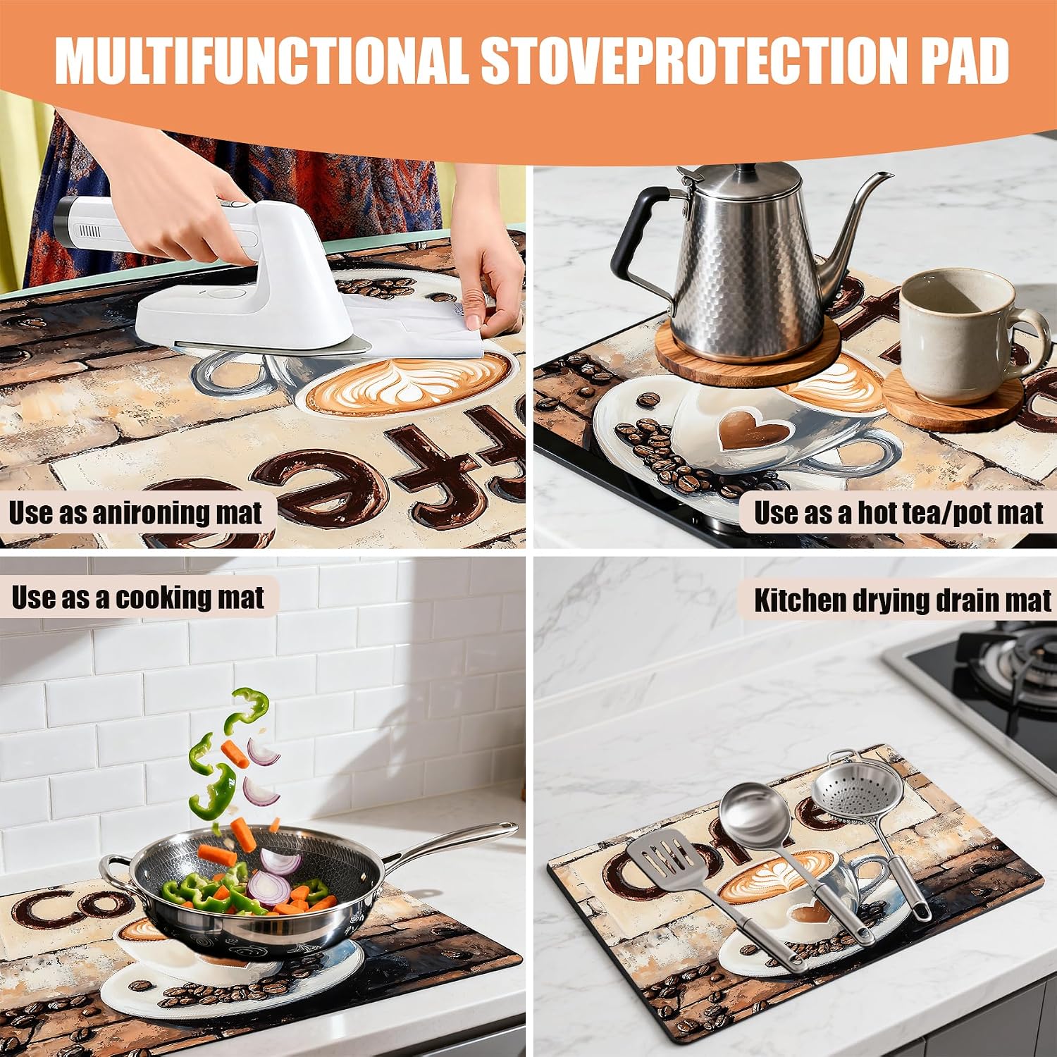 Detalle de Seewan Electric Stove Cover, 28.5 x 20.5 Inches