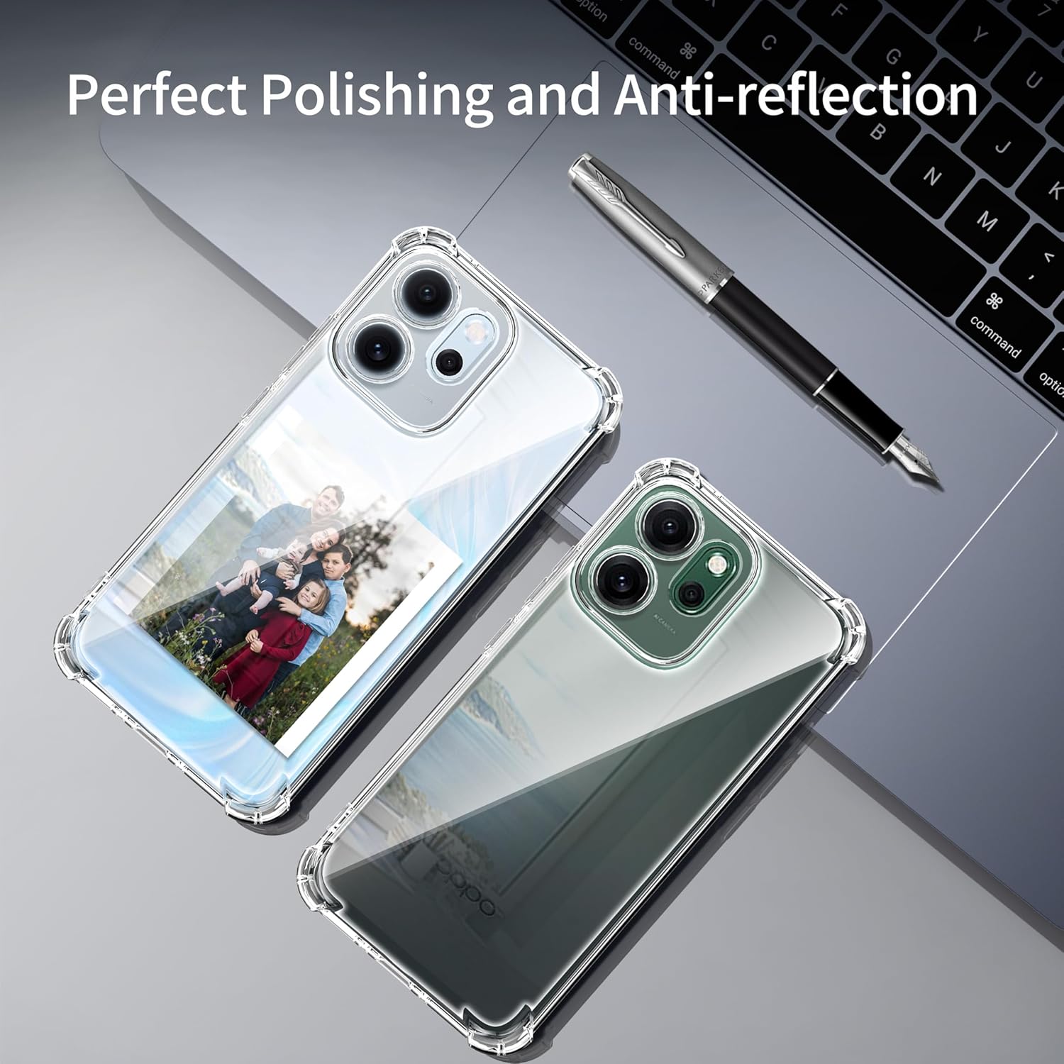 Thumbnail 4 de Tentoki Transparente Hülle für Oppo Reno 14 F 5G / Reno 14 FS – Anti-Vergilbung, Ultra Dünn