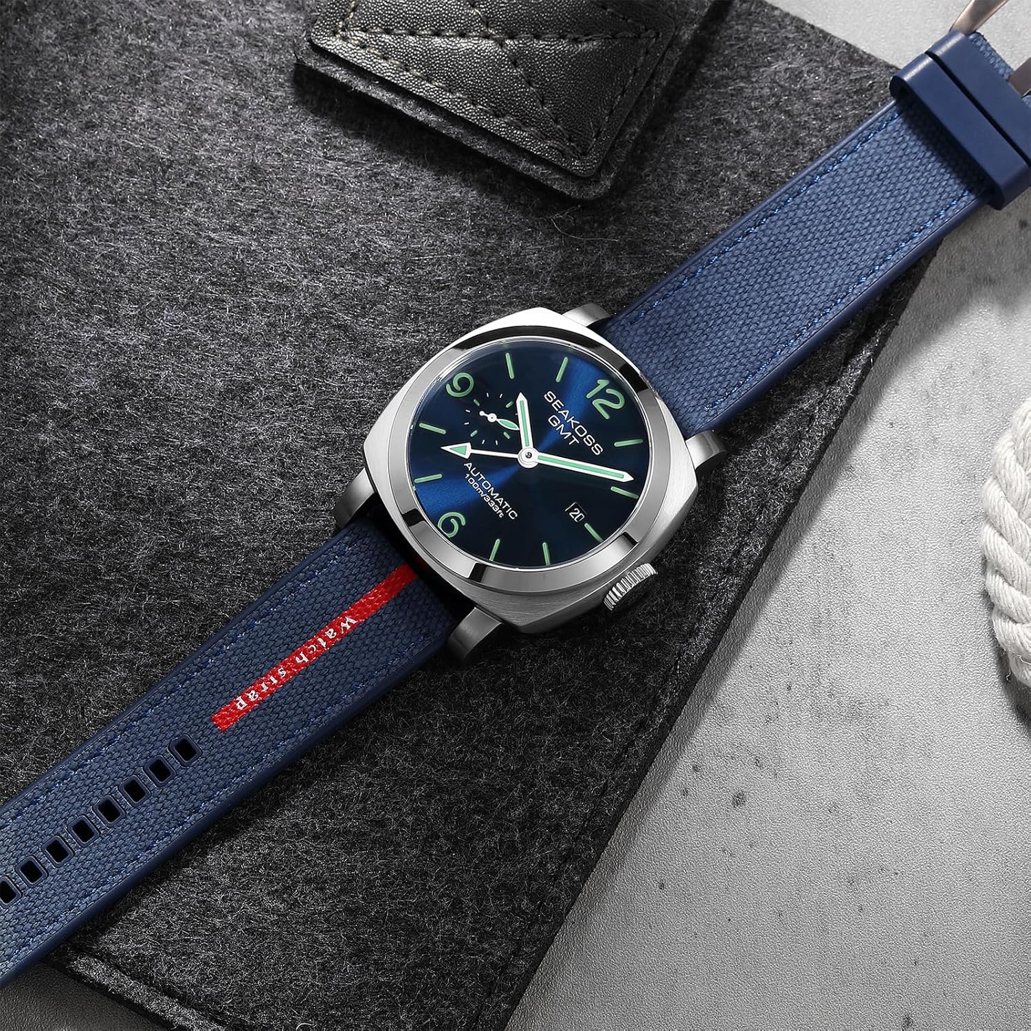 Thumbnail 2 de SEAKOSS GMT S8441, orologio automatico da uomo 45 mm con doppio fuso orario e vetro zaffiro