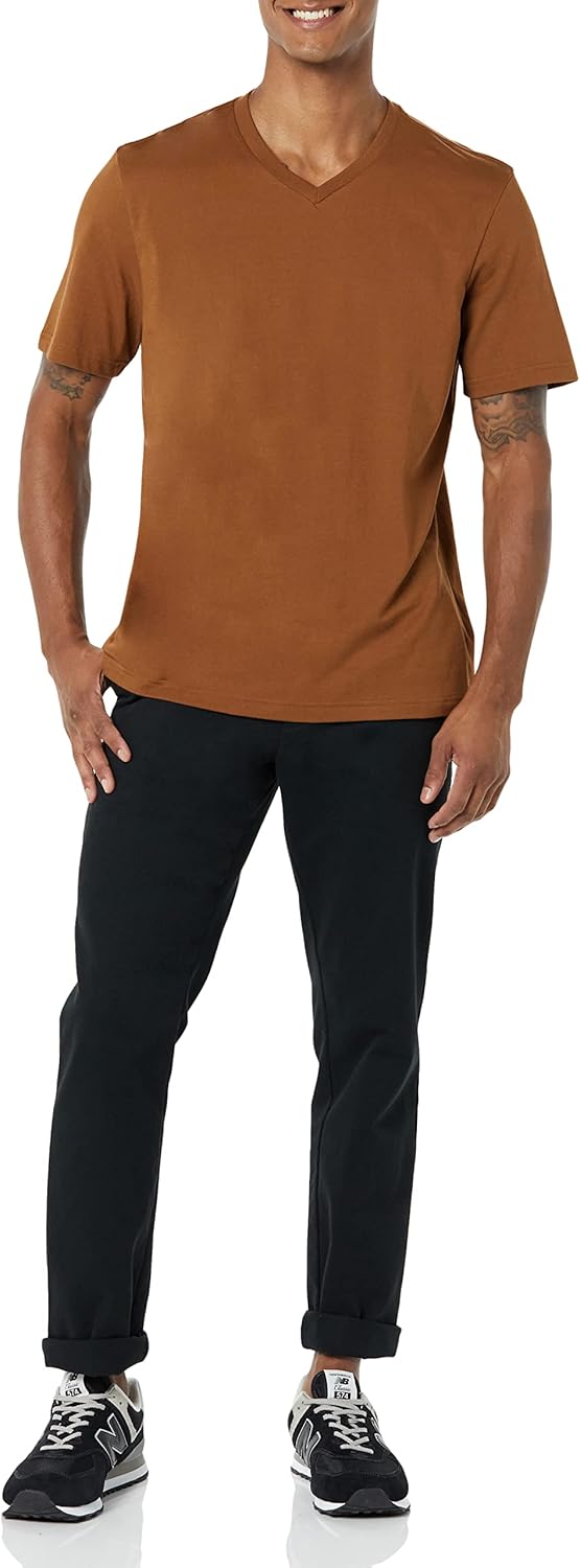 Thumbnail 3 de Amazon Essentials Herren Kurzarm-V-Ausschnitt T-Shirt