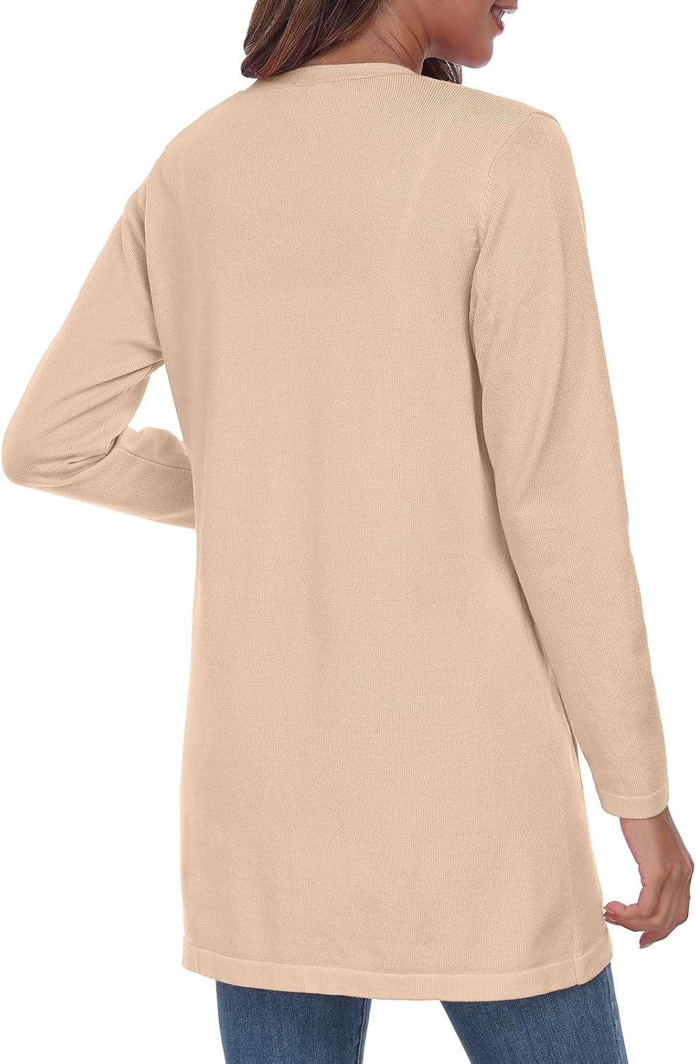 Thumbnail 4 de YUNDAI Women's Open Front Lightweight Cardigan with Pockets – UK Long Sleeve Knit