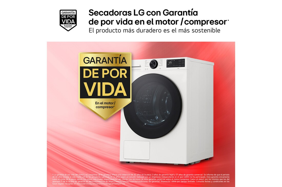 Thumbnail 3 de LG RHX5009TWB Secadora 9kg con bomba de calor
