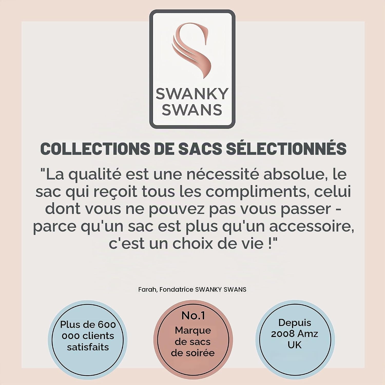 Thumbnail 5 de SwankySwans Chantel Pochette en satin — élégance enveloppe pour femme