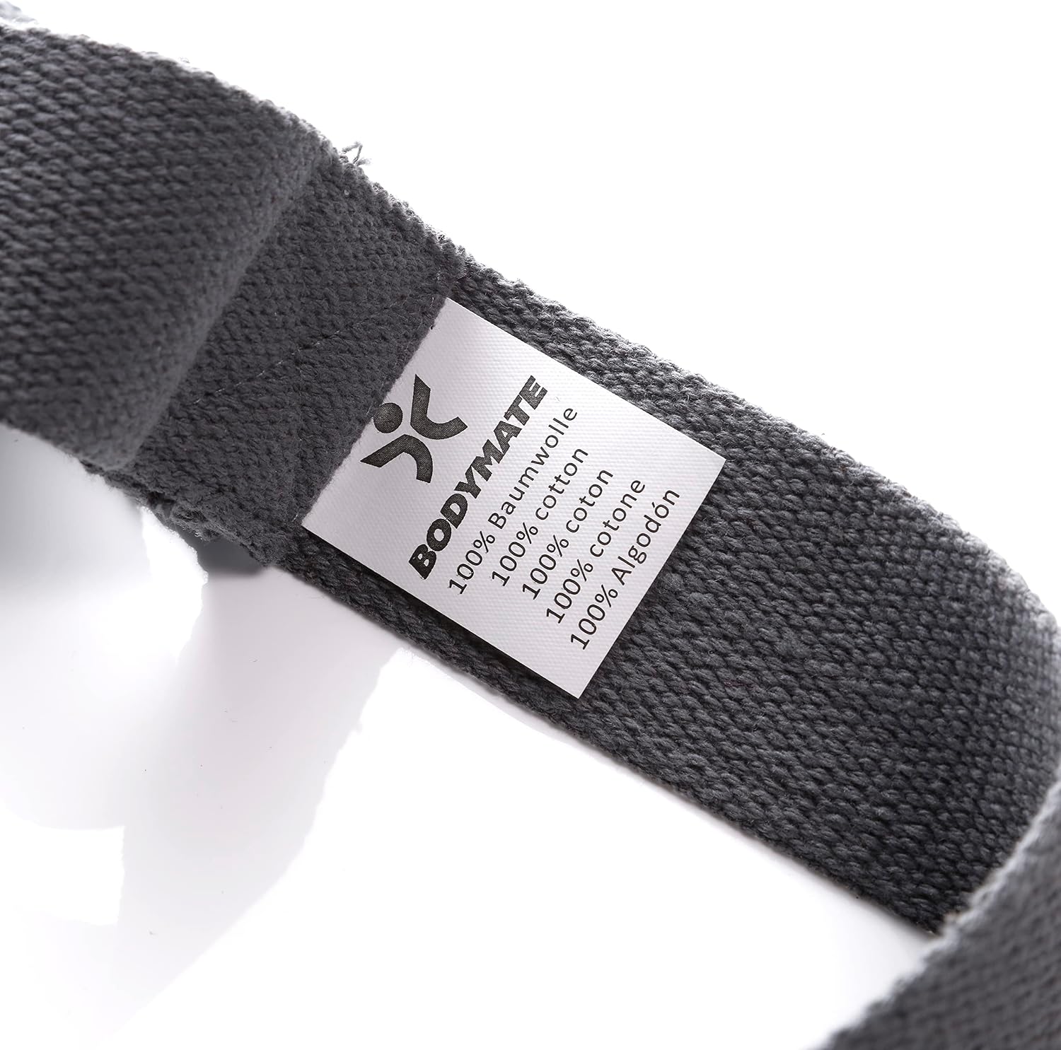 Detalle 2 de BODYMATE Fascia elastica con 3 passanti in 100% cotone naturale (circa 75 cm)