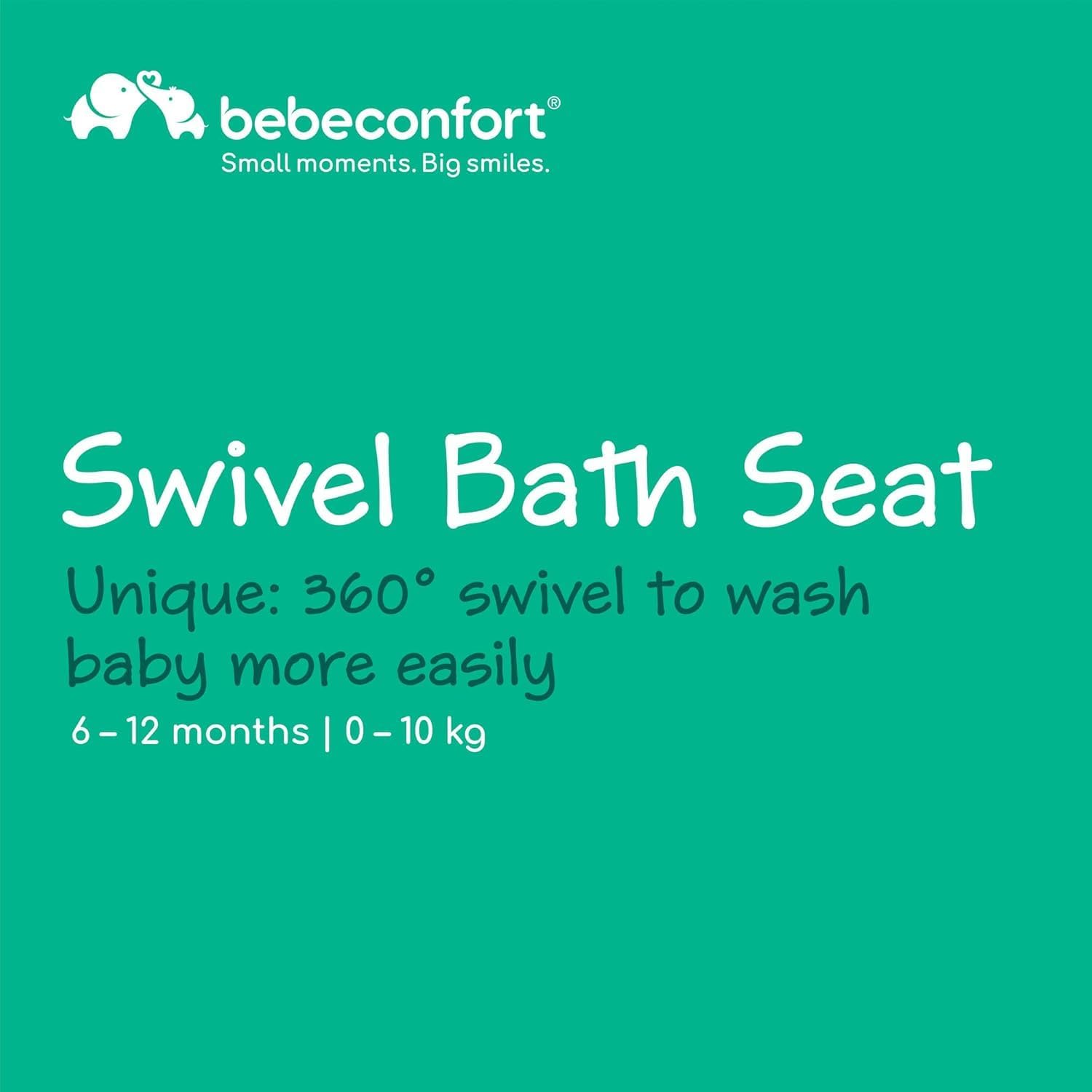 Thumbnail 1 de Bebeconfort Swivel Bath Seat (6–12 months, max 10 kg) – Non-Slip Ergonomic Baby Bath Support