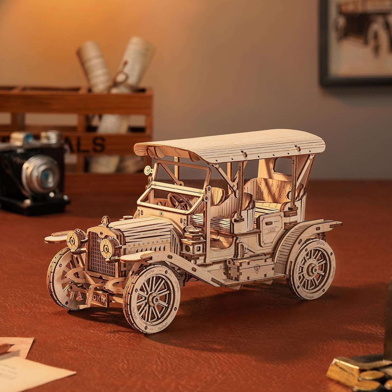Thumbnail 6 de ROKR Puzzle 3D in Legno Auto d'epoca