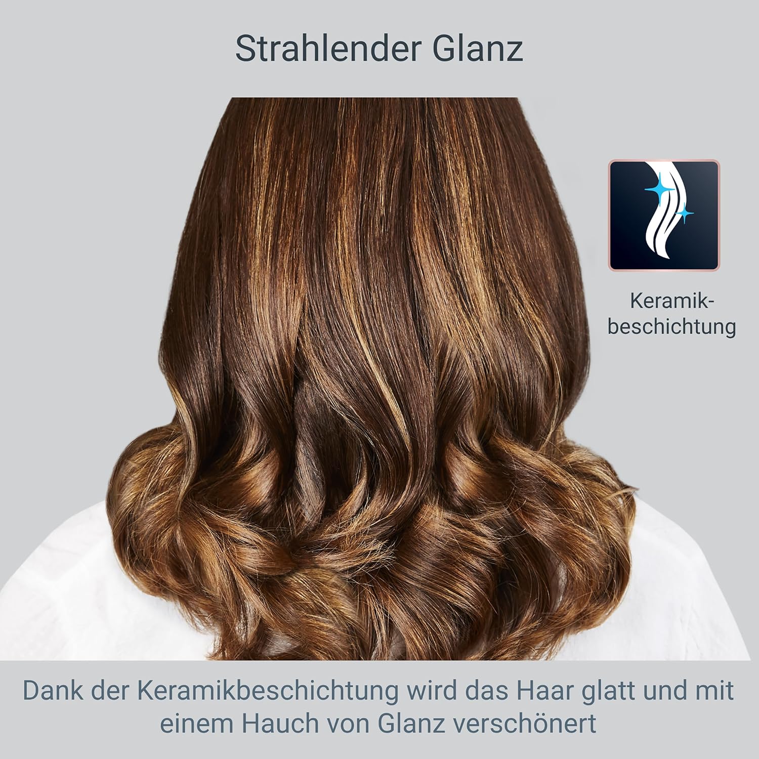 Detalle 2 de Rowenta Express Style 4-in-1 Warmluftbürste CF6330F0 – Keramikbeschichtung, 4 Aufsätze