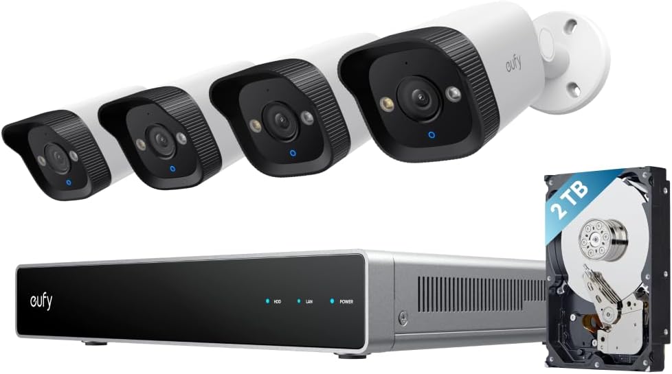 Detalle de eufy E40 cámaras de vigilancia exteriores PoE