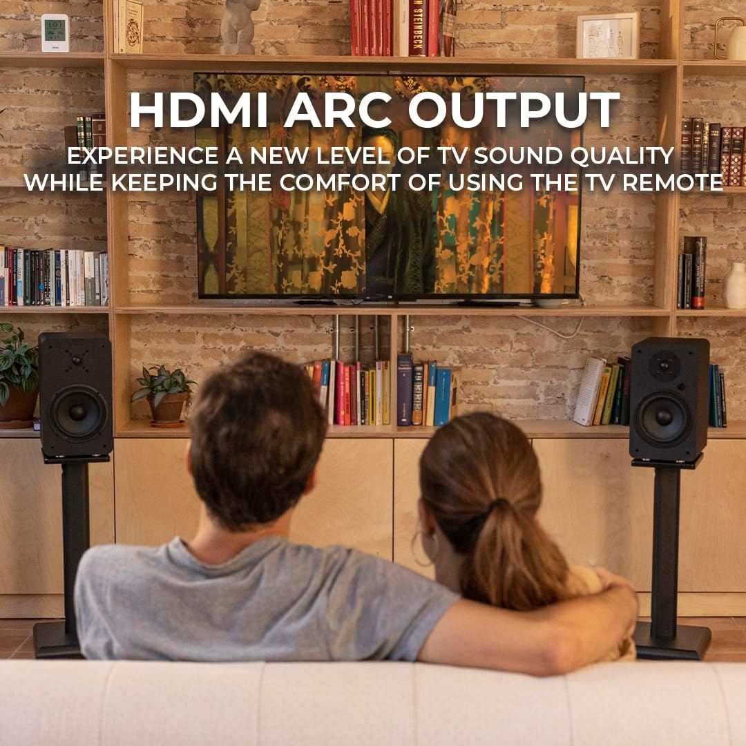 Thumbnail 5 de VULKKANO A6 Arc enceintes amplifiées avec woofer 6,5" et Bluetooth 5.0 (HDMI ARC, optique, RCA)