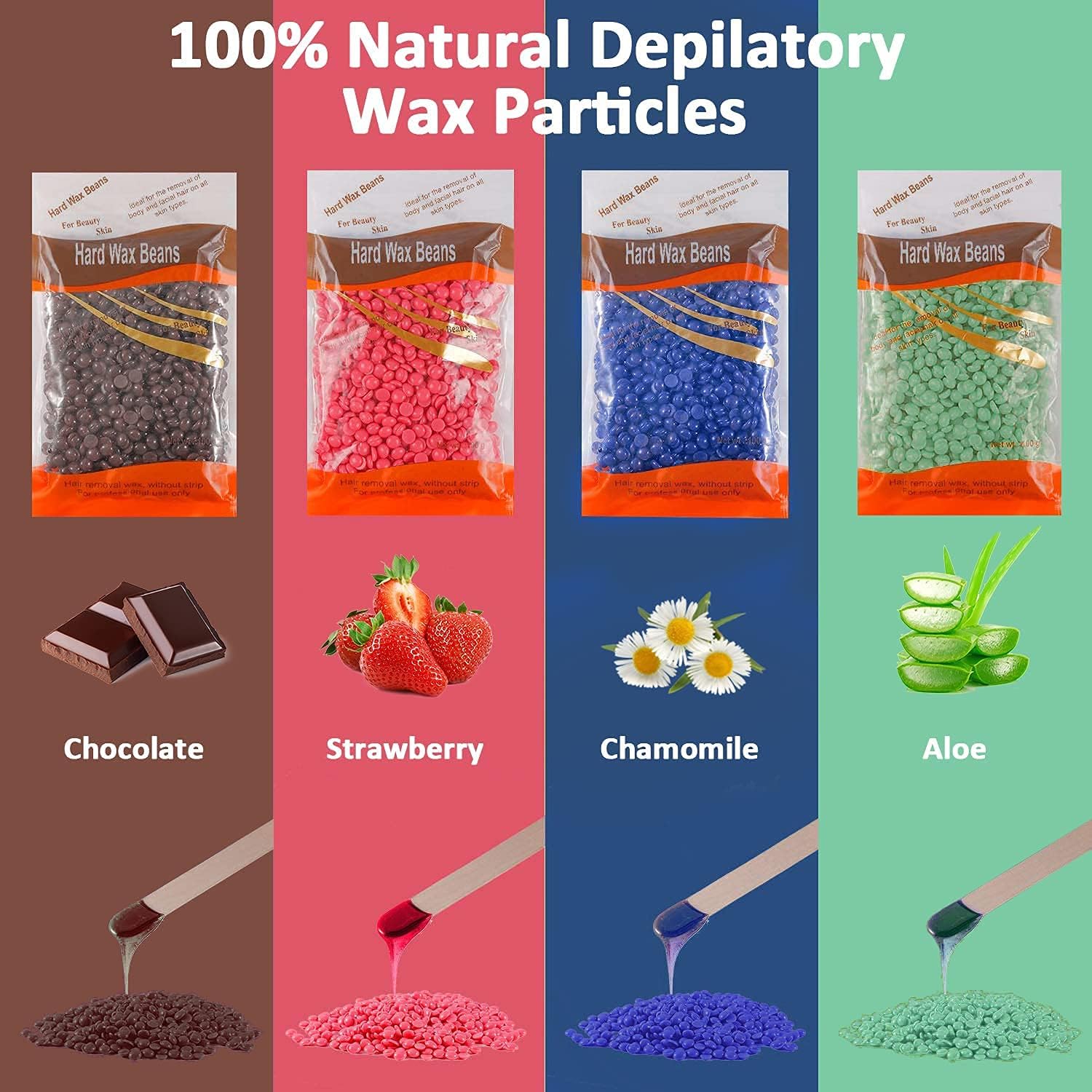 Detalle 2 de Leaflai Perle di Cera Dura 4x110g 🪄