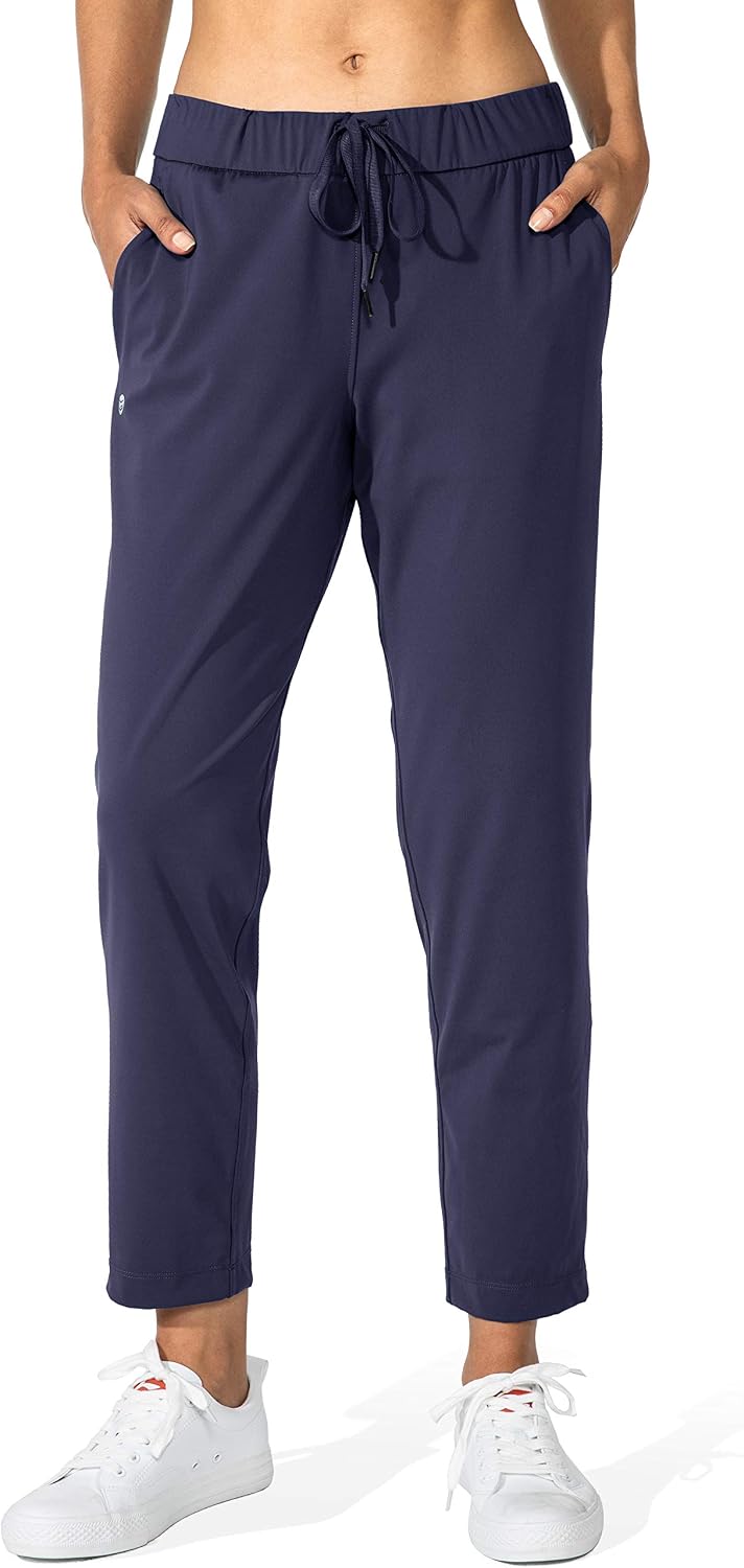 Detalle de G Gradual Women's 7/8 Stretch Pants with Deep Pockets and Drawstring Waist